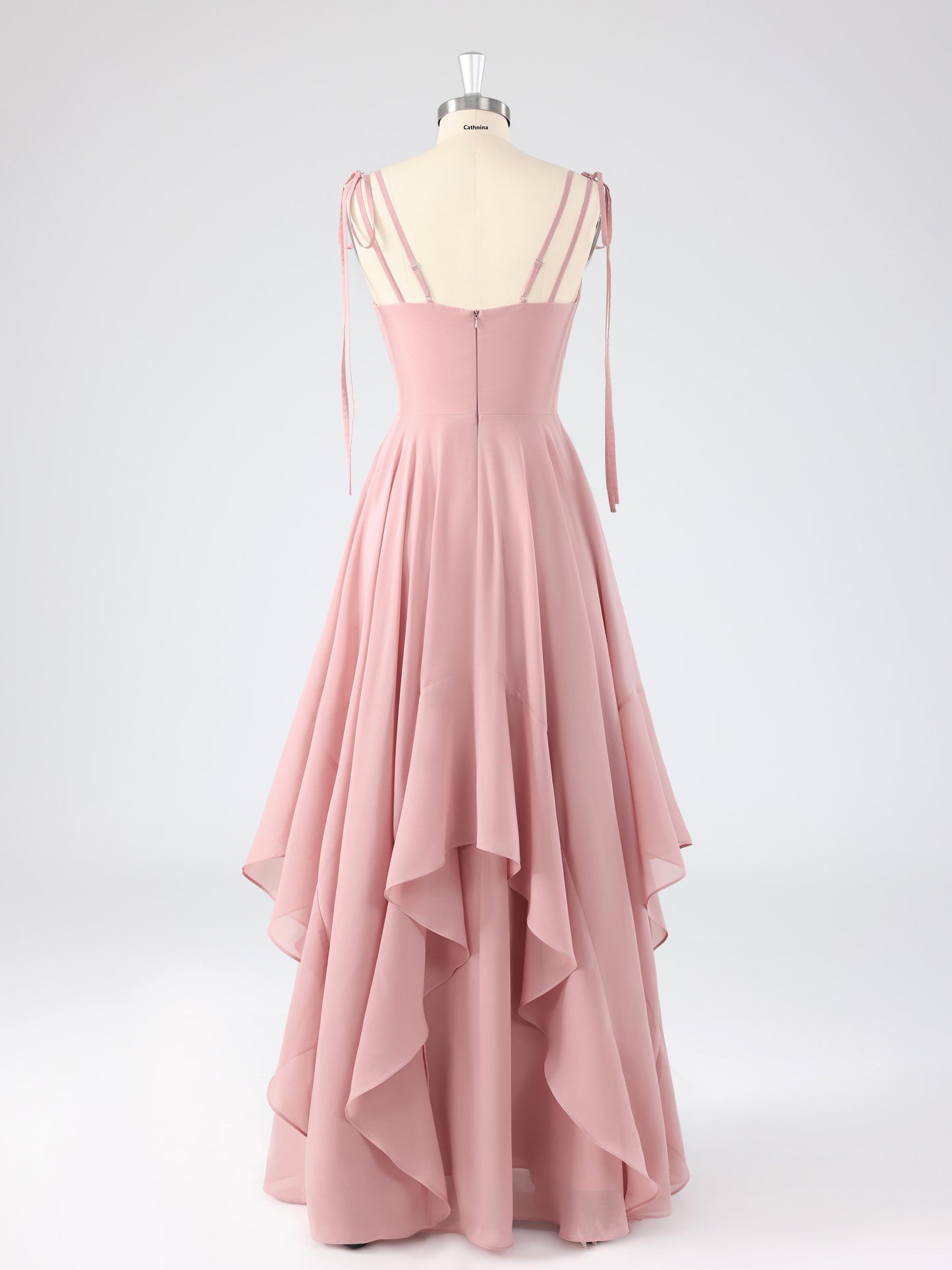 Lamel Chic V-neck Ruffles A-line Chiffon Bridesmaid Dresses