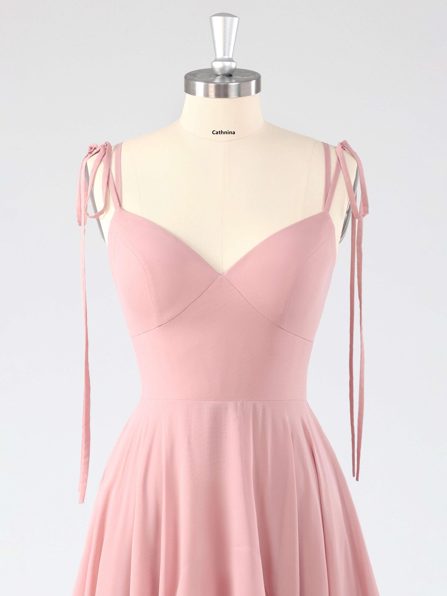Lamel Chic V-neck Ruffles A-line Chiffon Bridesmaid Dresses
