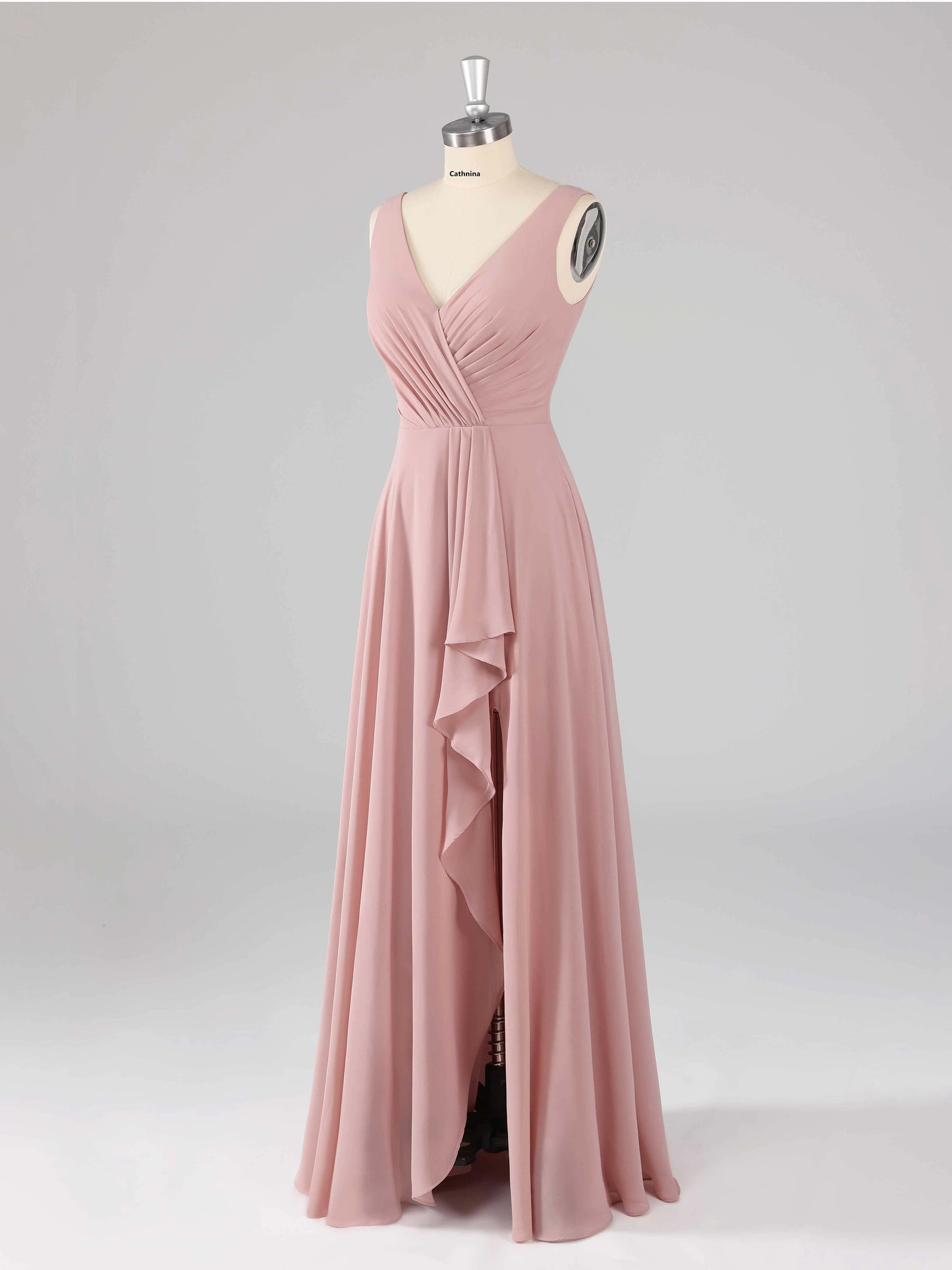 Lareina Trendy A-line Sleeveless Asymmetrical Bridesmaid Dresses