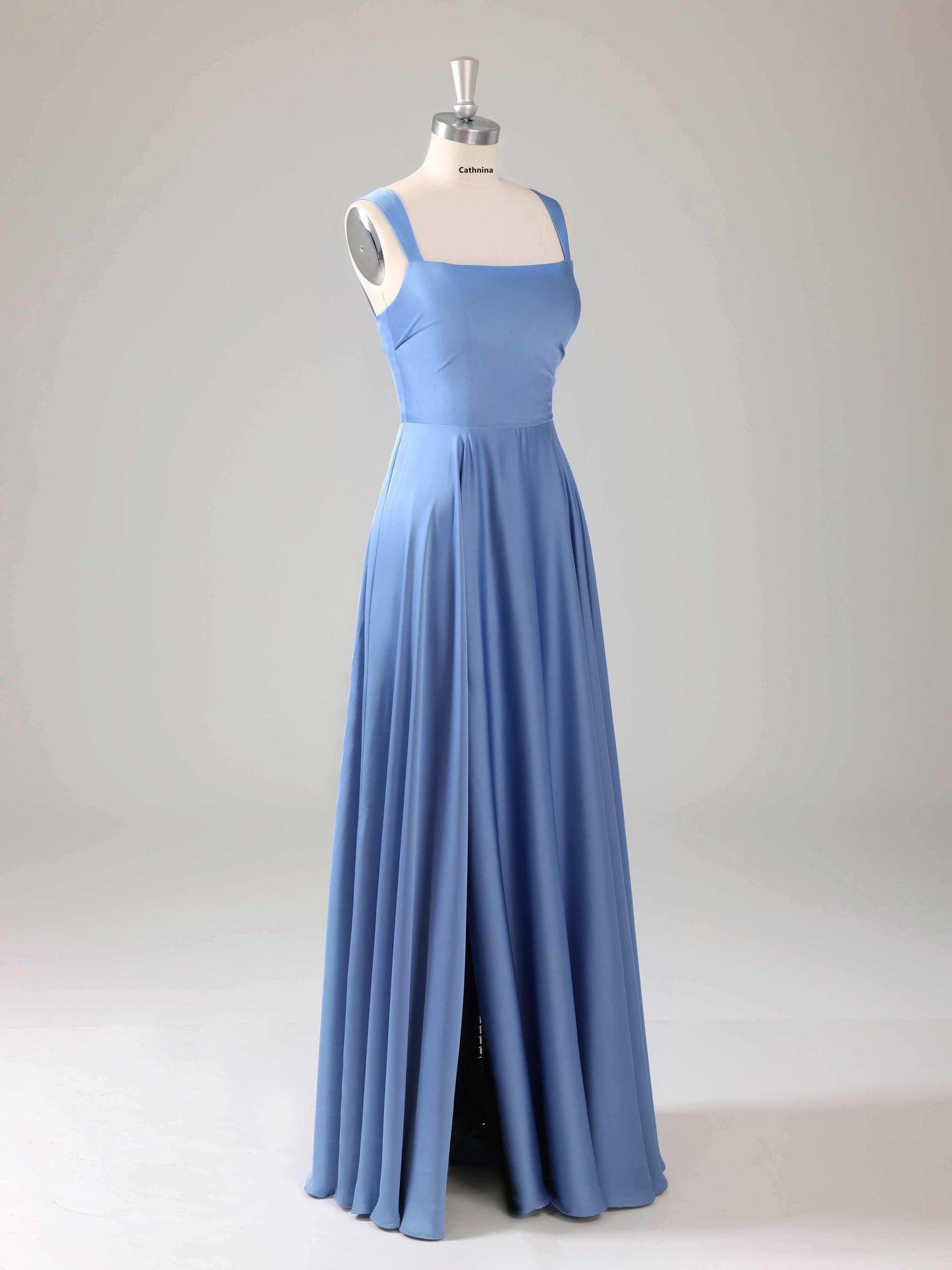Lazara Square Neck Sleeveless A-line Bridesmaid Dresses