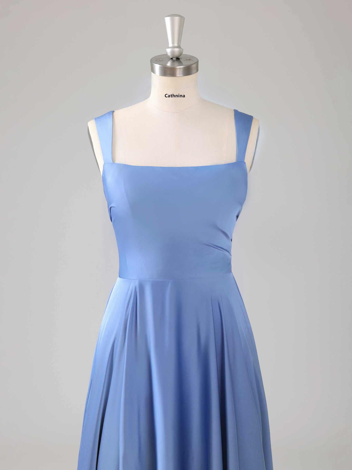 Lazara Square Neck Sleeveless A-line Bridesmaid Dresses