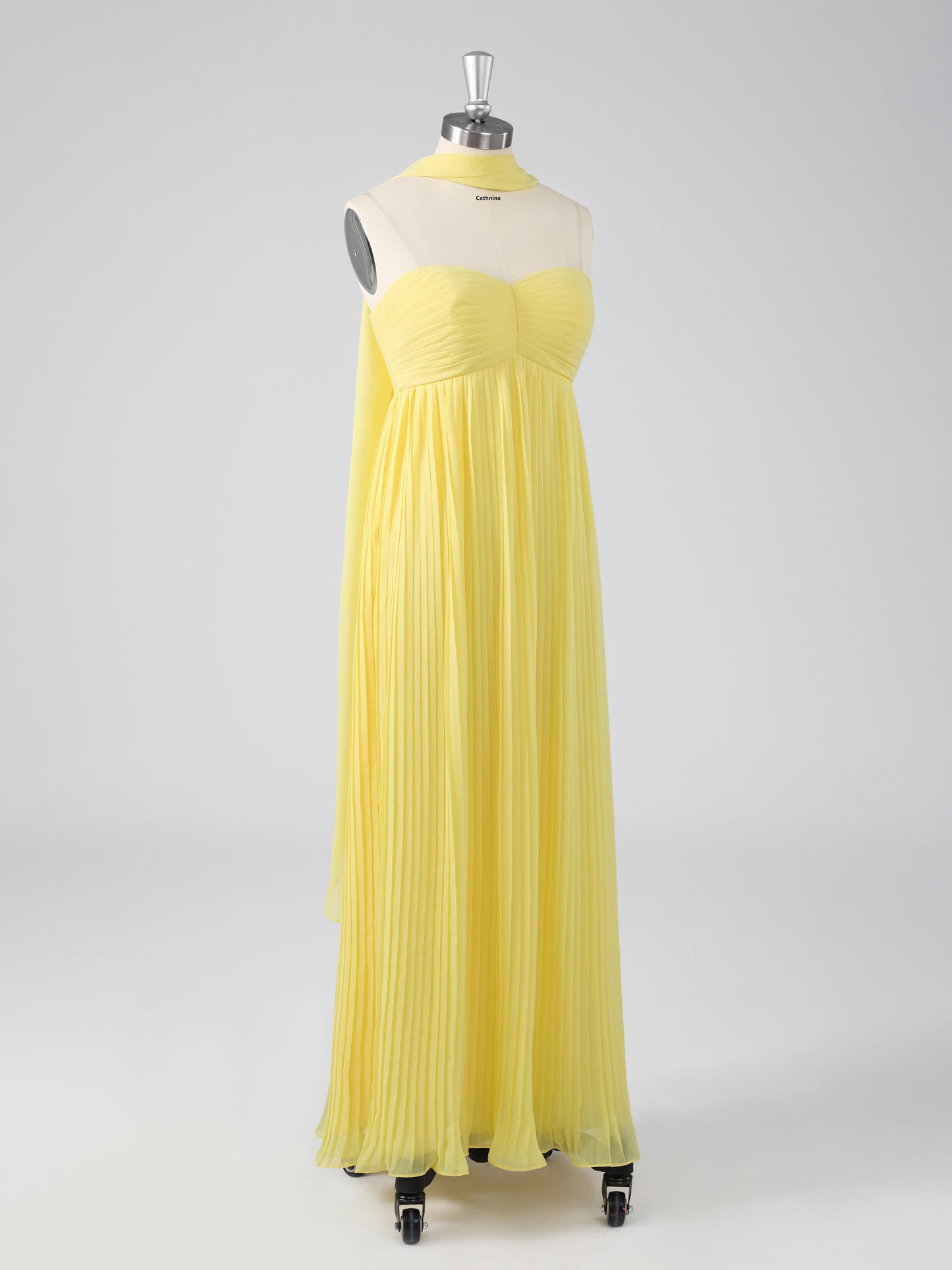 Leron Simple Sweetheart Pleated Lace Up Chiffon Bridesmaid Dresses