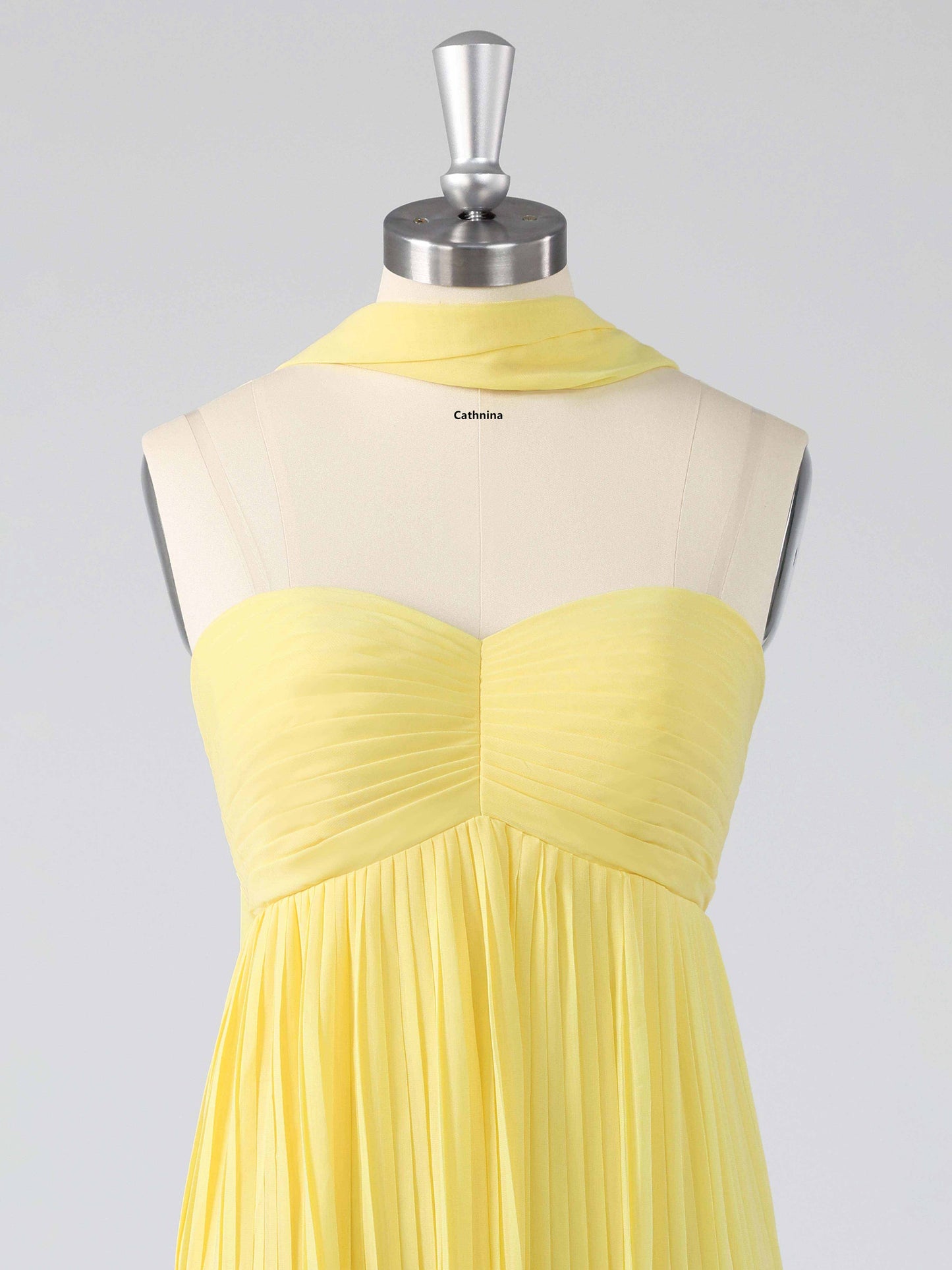 Leron Simple Sweetheart Pleated Lace Up Chiffon Bridesmaid Dresses