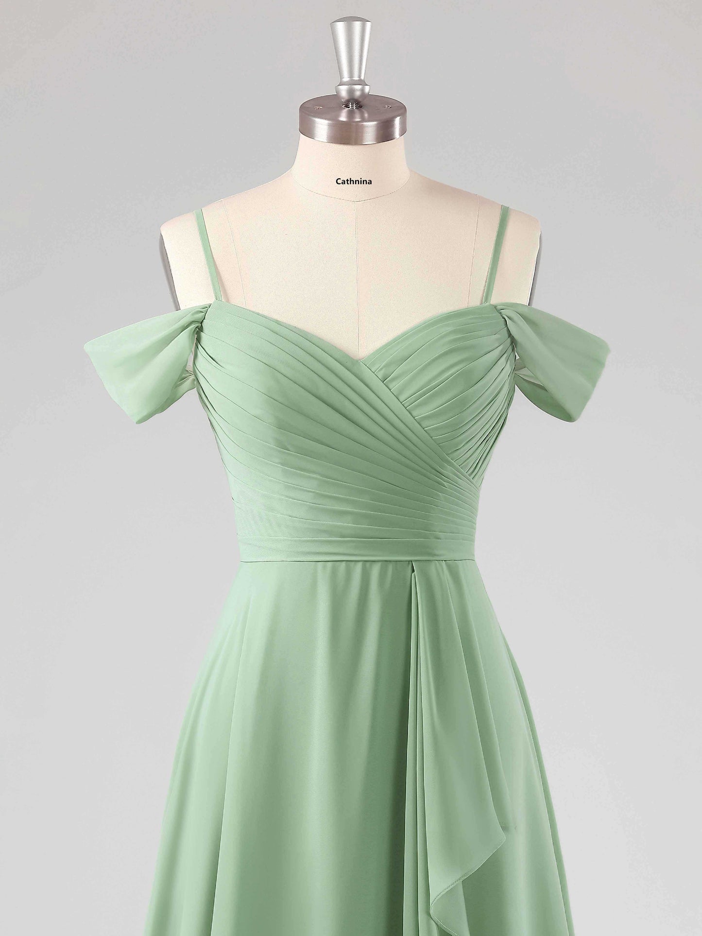 Lexie Classic Ruffles A-line Bridesmaid Dresses with Slit