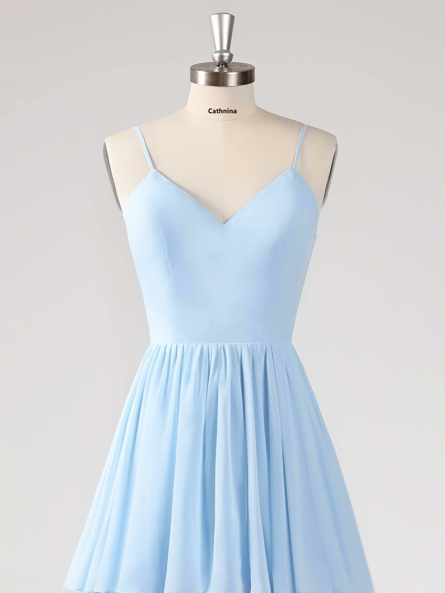 Lorelei Charming V Neck Tiered Chiffon Bridesmaid Dresses