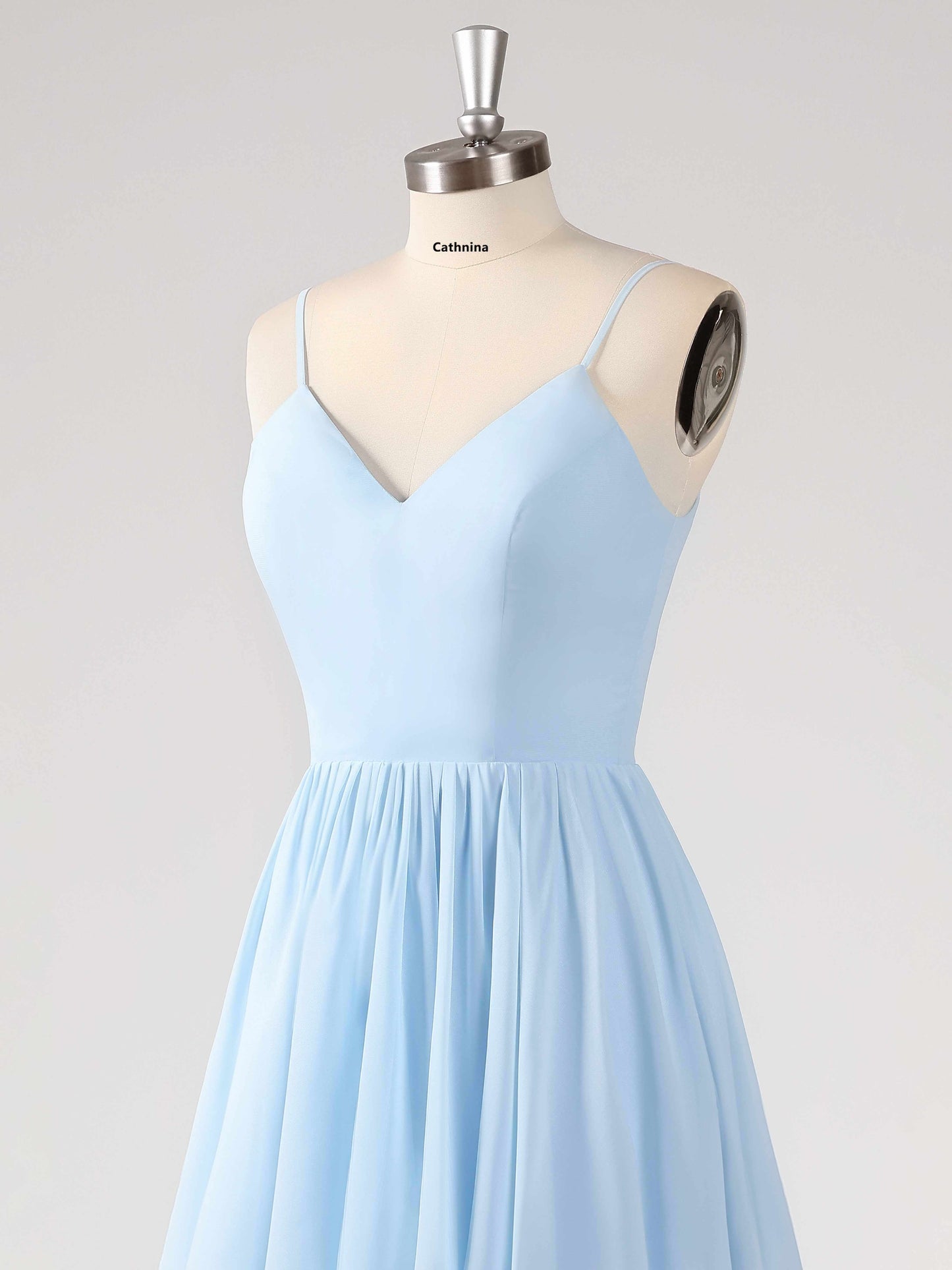 Lorelei Charming V Neck Tiered Chiffon Bridesmaid Dresses