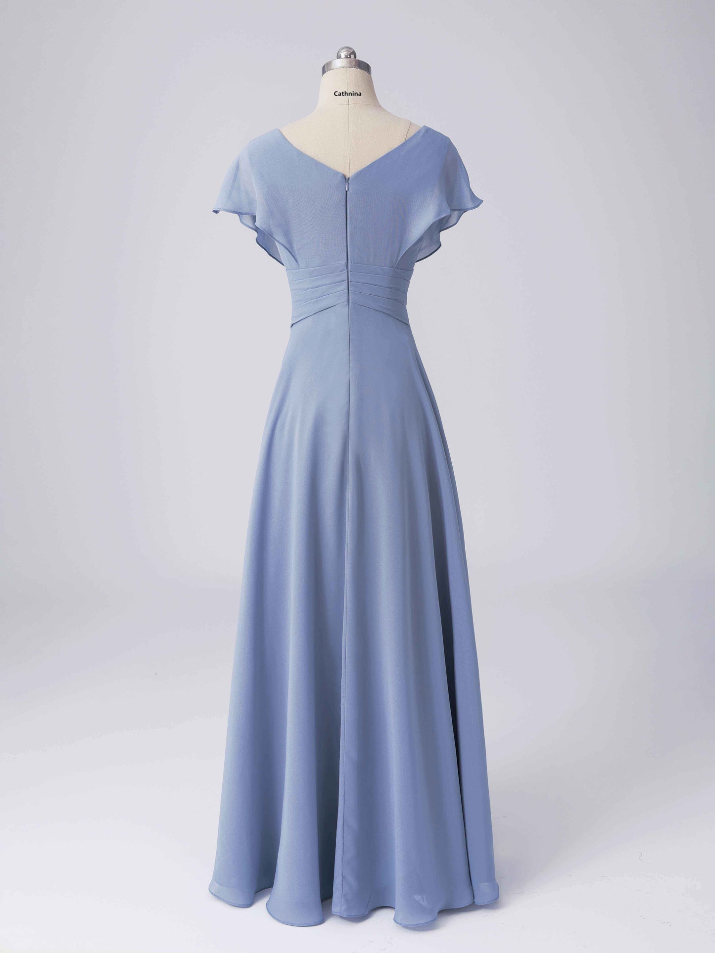 Lorena Simple A-line Ruffles Cap Sleeves Bridesmaid Dresses