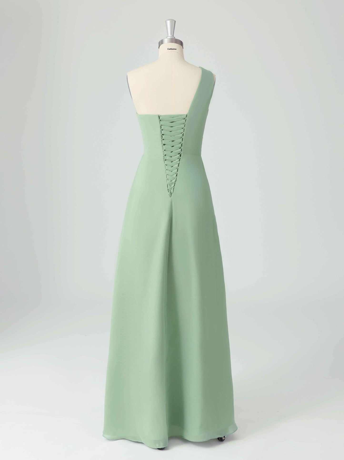 Lorina Chic One Shoulder Long Chiffon Bridesmaid Dresses