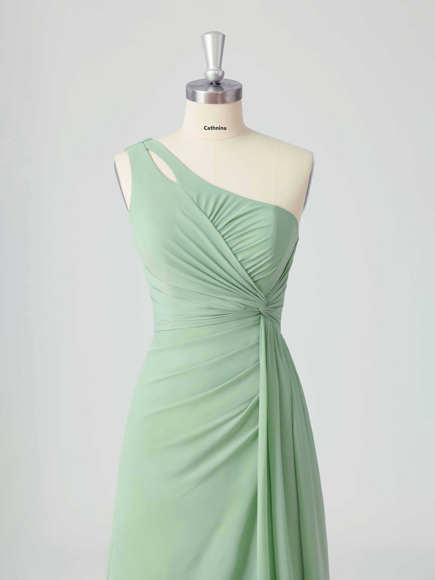 Lorina Chic One Shoulder Long Chiffon Bridesmaid Dresses