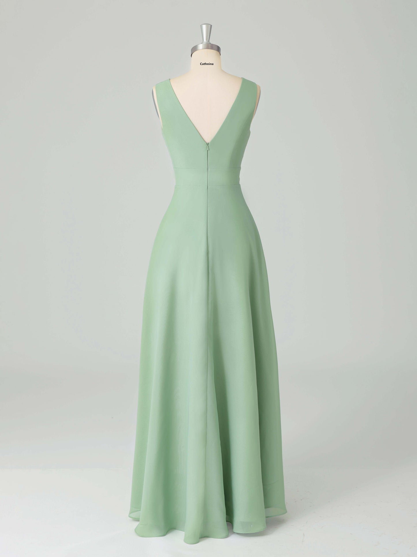 Lucina Charming Sleeveless A-line Bridesmaid Dresses with V Back