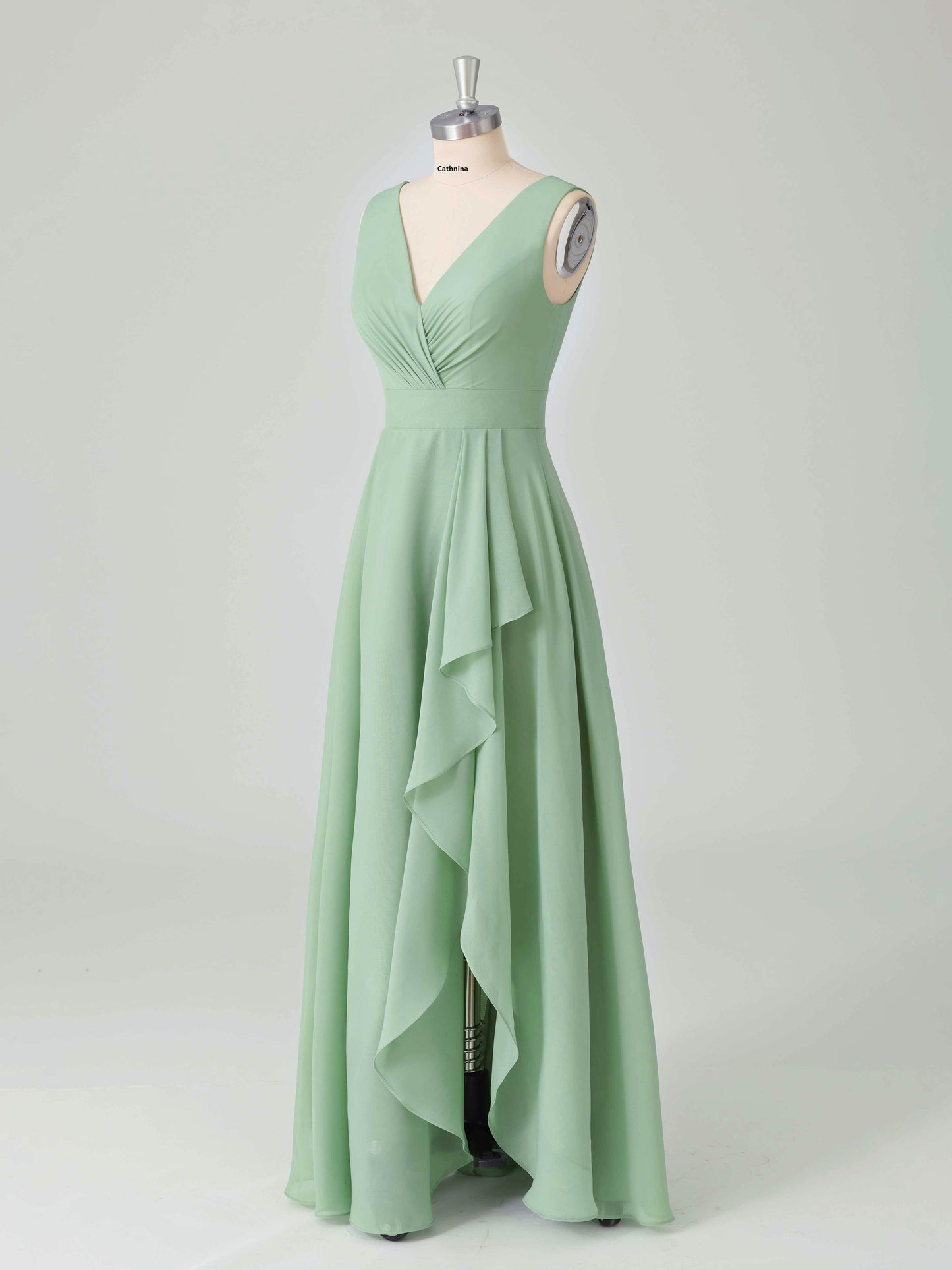 Lucina Charming Sleeveless A-line Bridesmaid Dresses with V Back