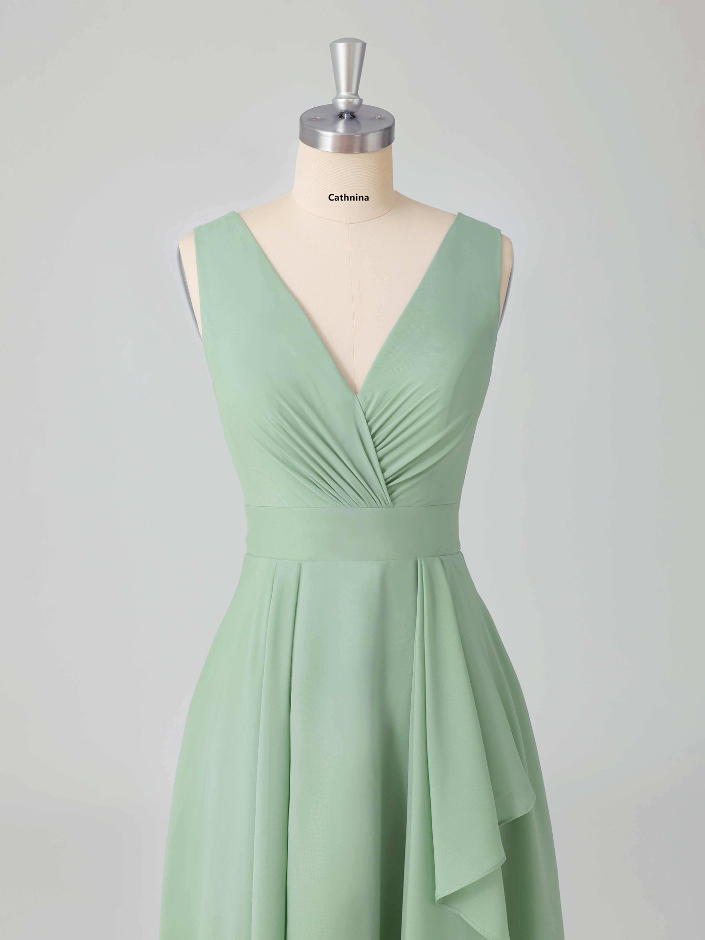 Lucina Charming Sleeveless A-line Bridesmaid Dresses with V Back