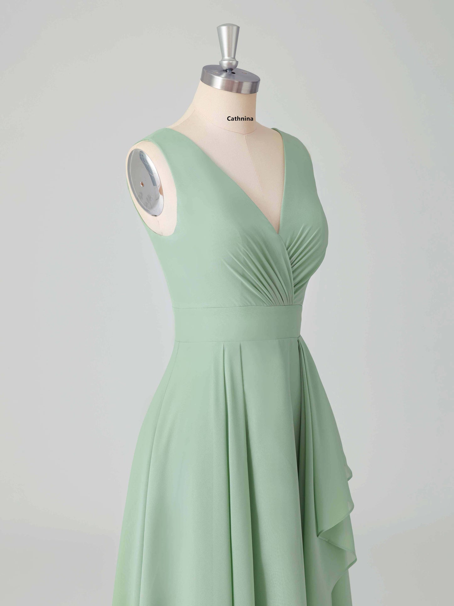Lucina Charming Sleeveless A-line Bridesmaid Dresses with V Back