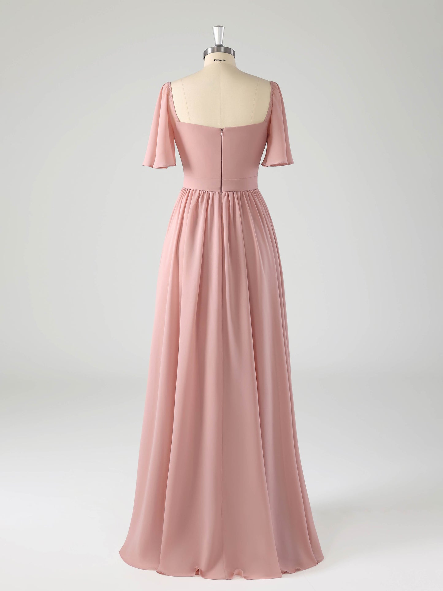 Luray Modest Sweetheart Chiffon Bridesmaid Dresses with Slit