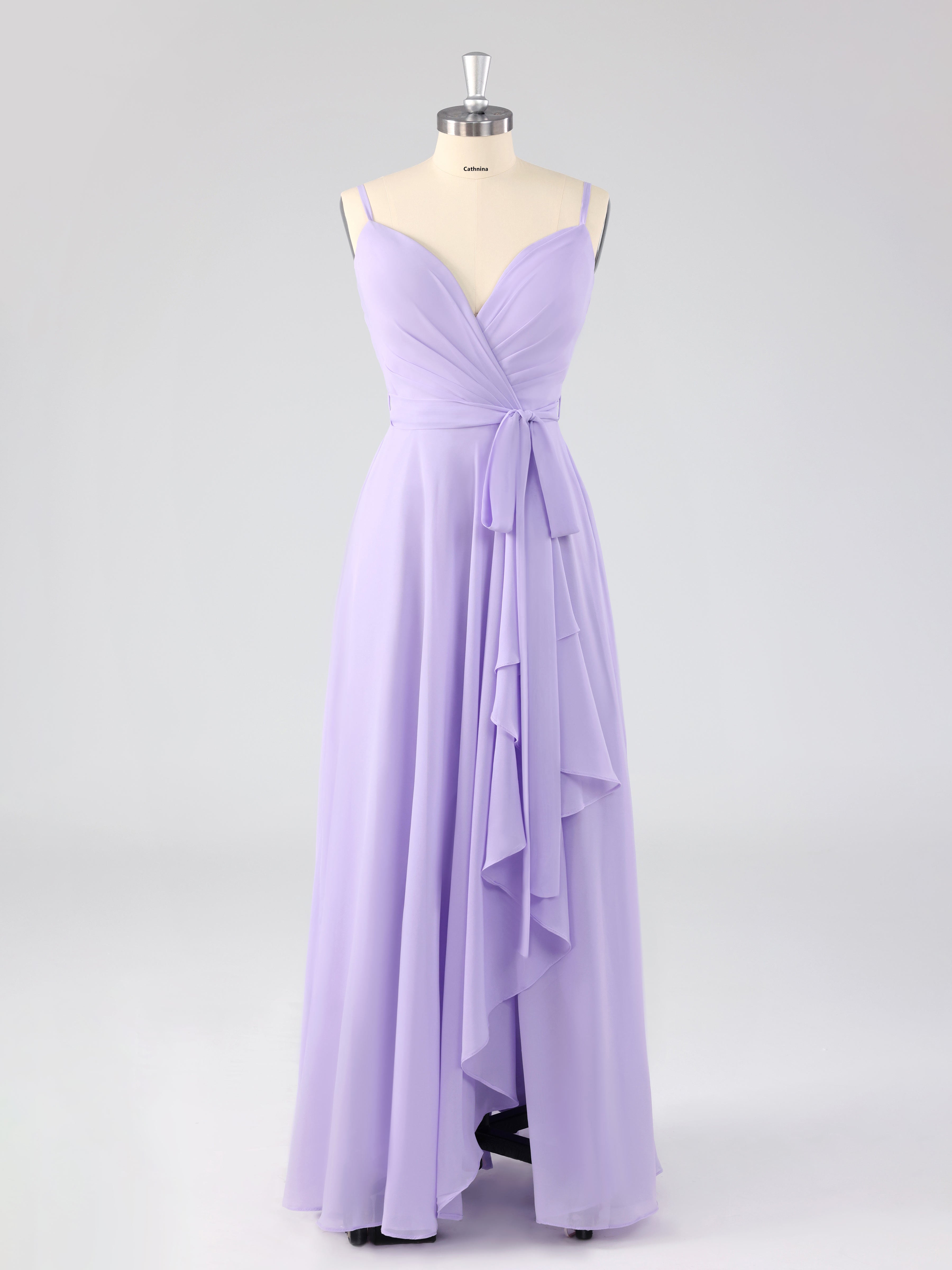 fitted lace wedding dress Zapaka Women Purple Bridesmaid Dress A Line Halter Chiffon Backless Long  Wedding Guest Dress – ZAPAKA UK main image 0