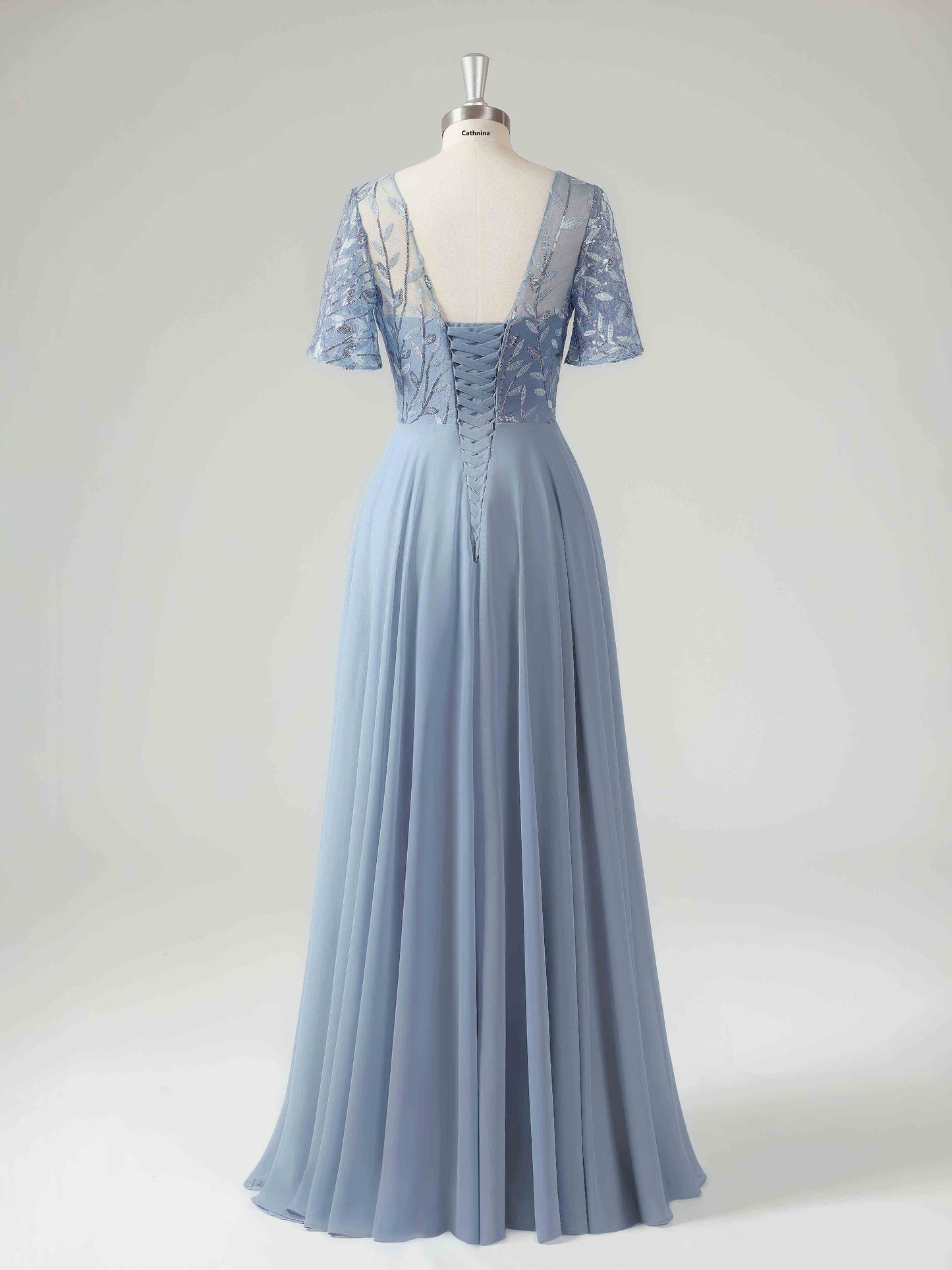 Malina Elegant Illusion A-line Mother of the Bride Dresses
