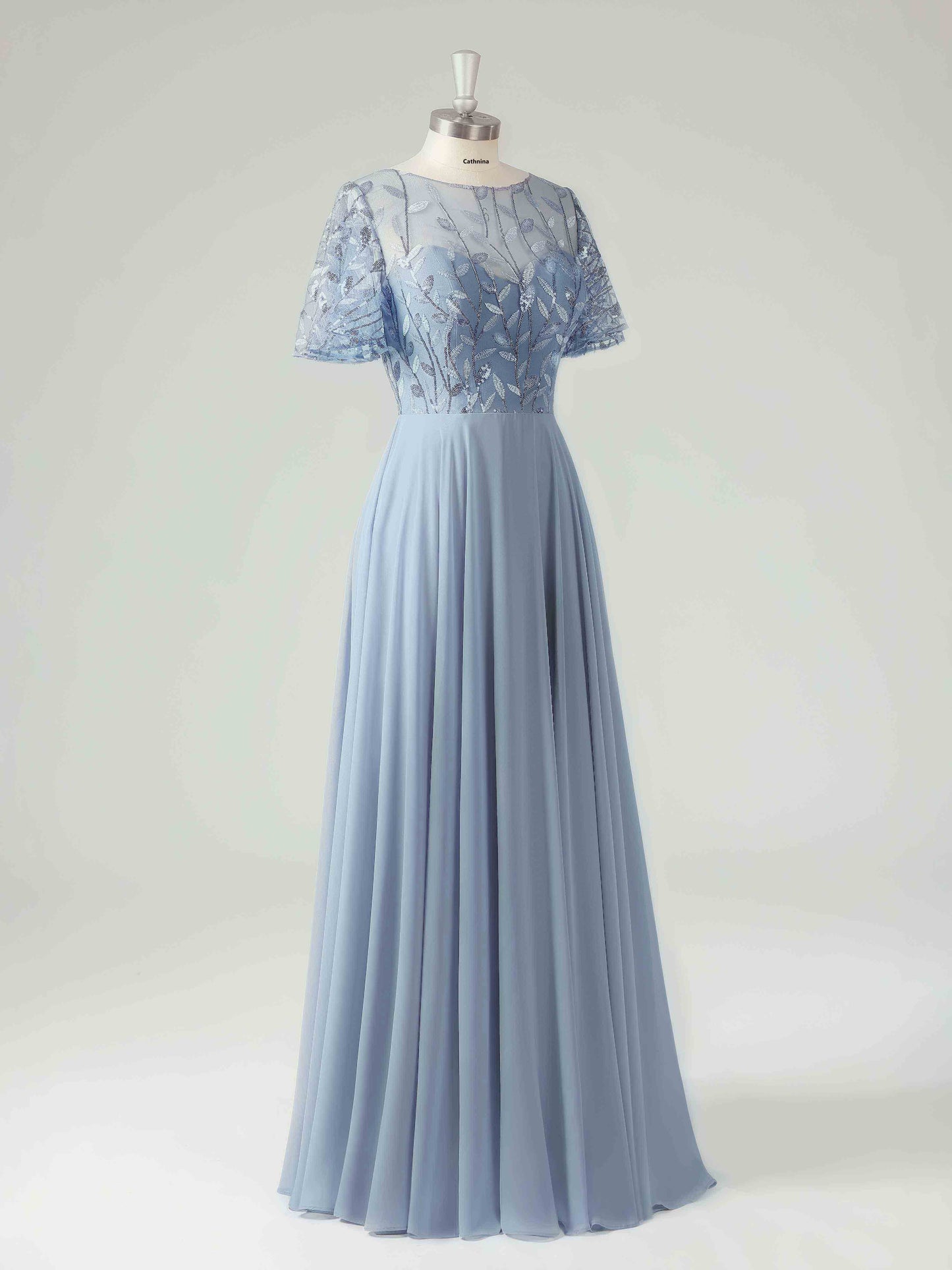 Malina Elegant Illusion A-line Mother of the Bride Dresses