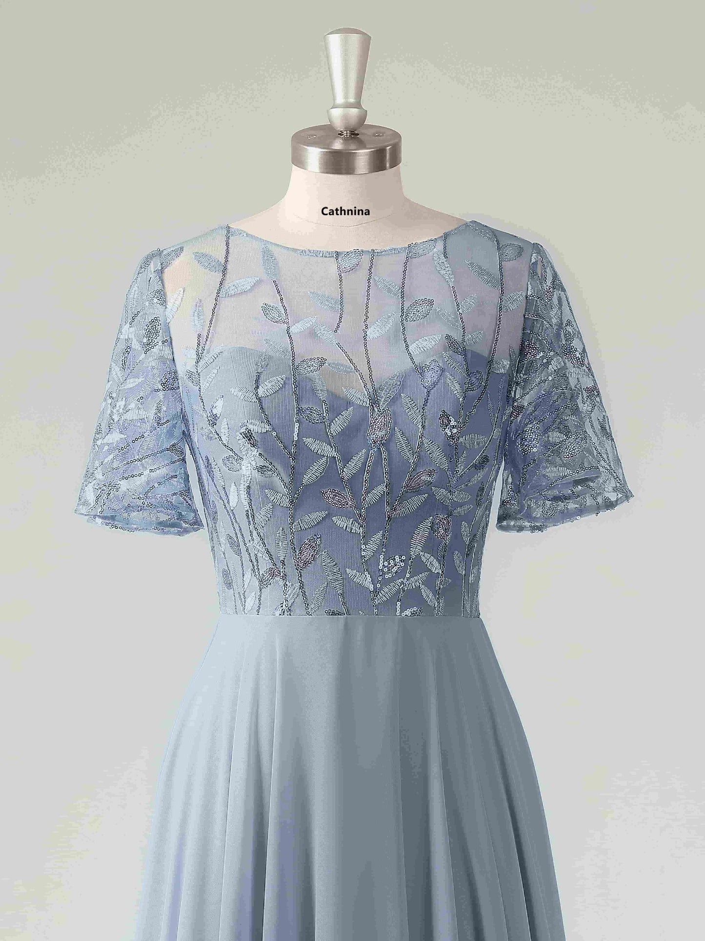 Malina Elegant Illusion A-line Mother of the Bride Dresses