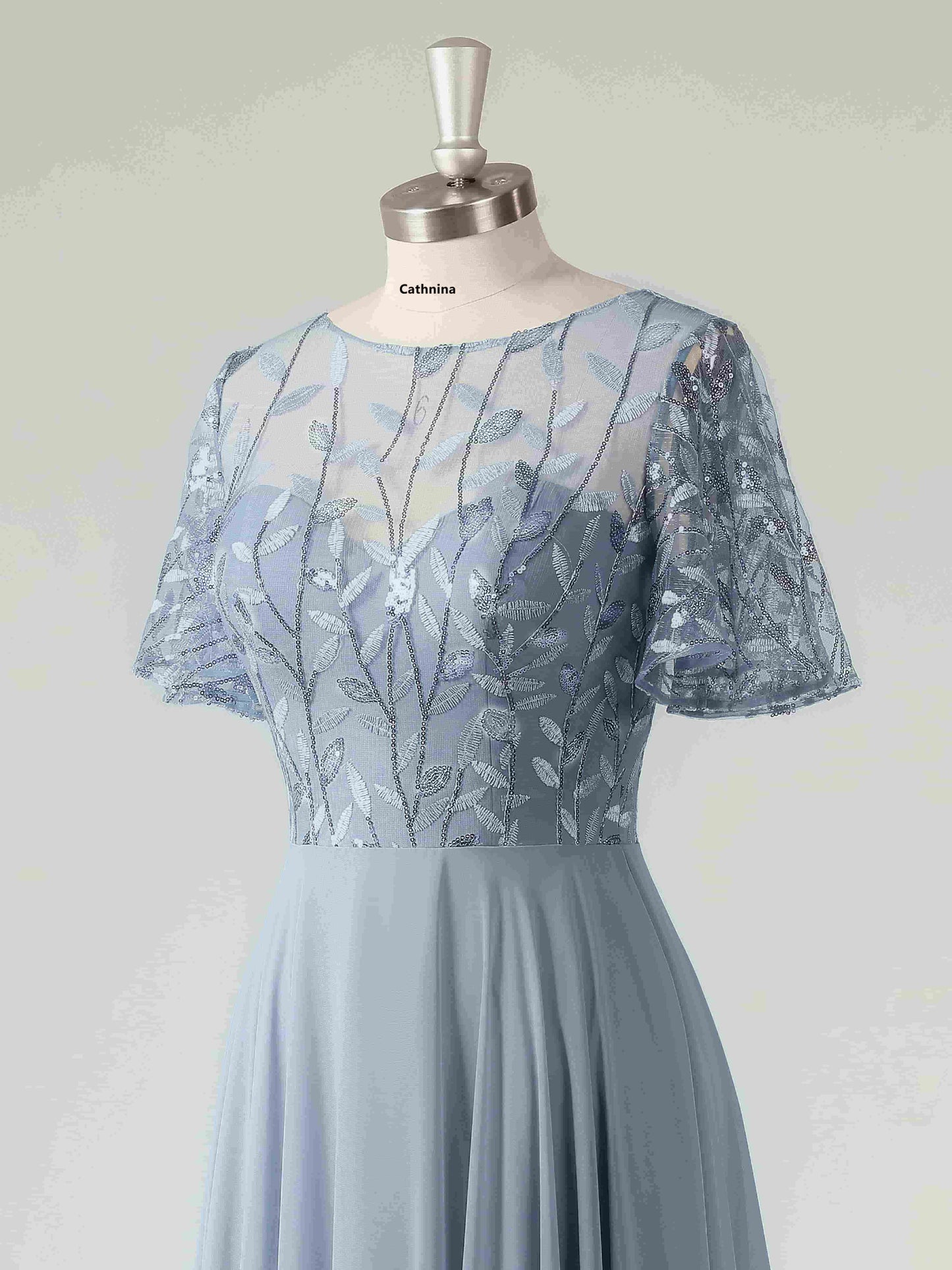 Malina Elegant Illusion A-line Mother of the Bride Dresses