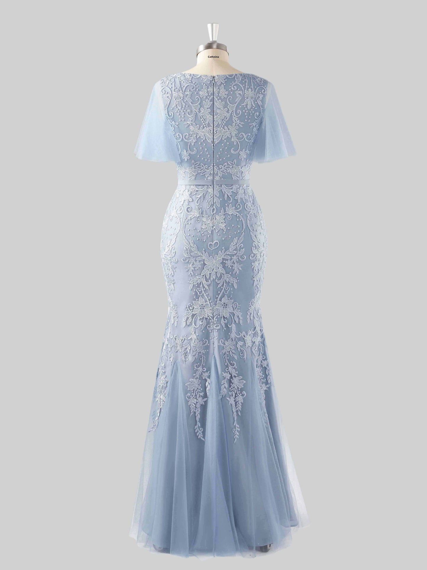 Manda Elegant V Neck Appliques Long Mother Of The Bride Dresses