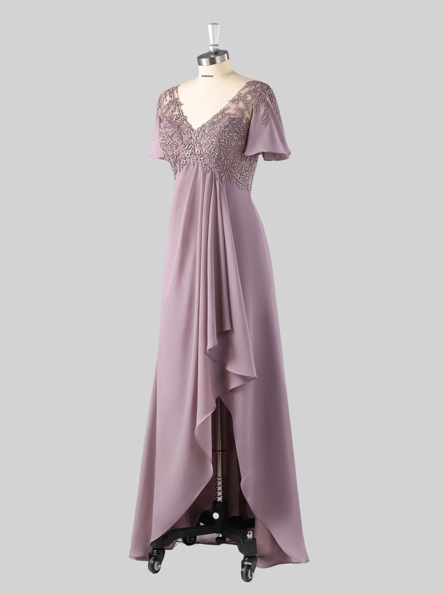 Maret Stylish V-Neck Asymmetrical Mother of the Bride Dresses
