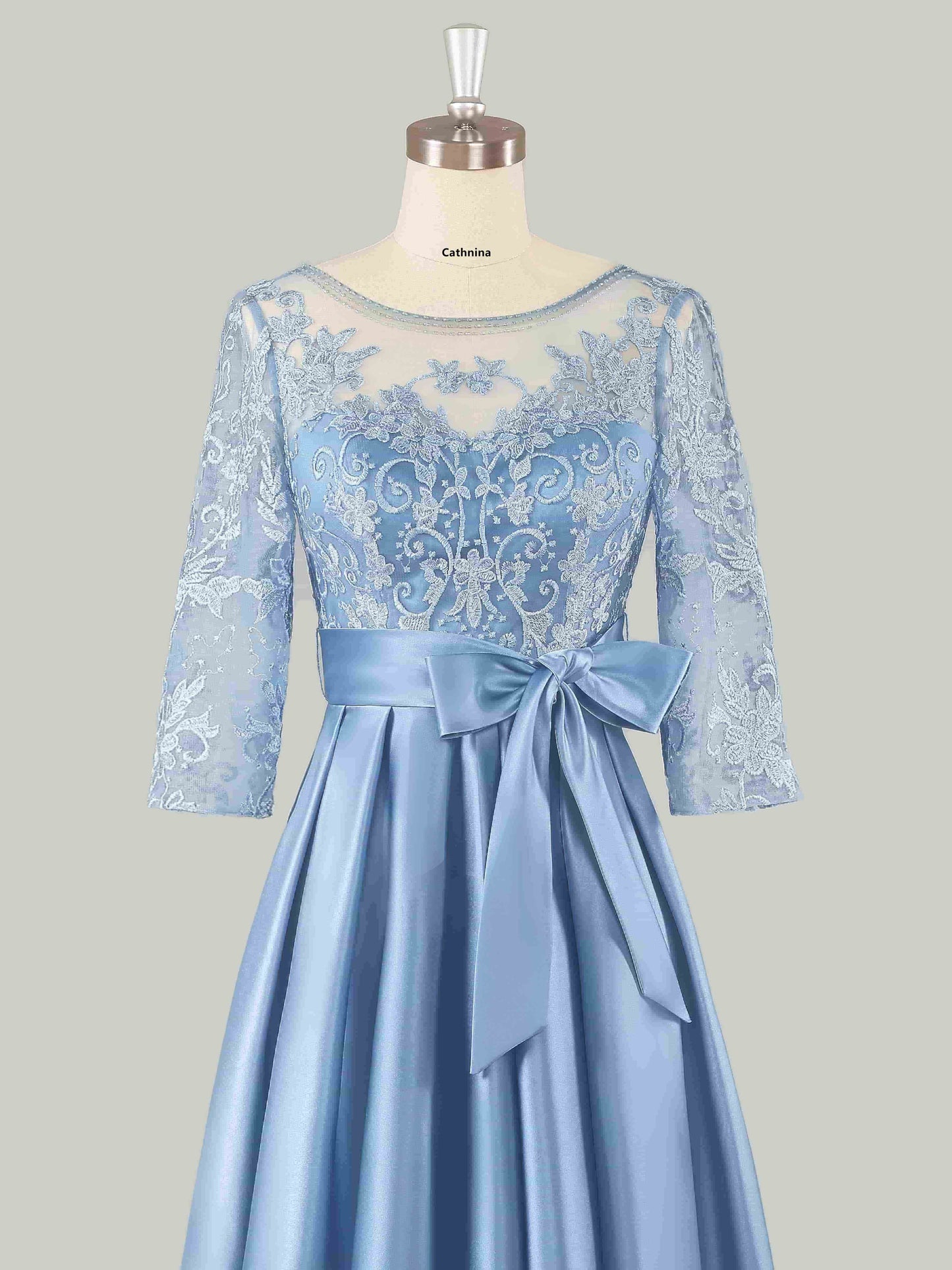 Matilda Graceful Illusion Neckline Mother of the Bride Dresses