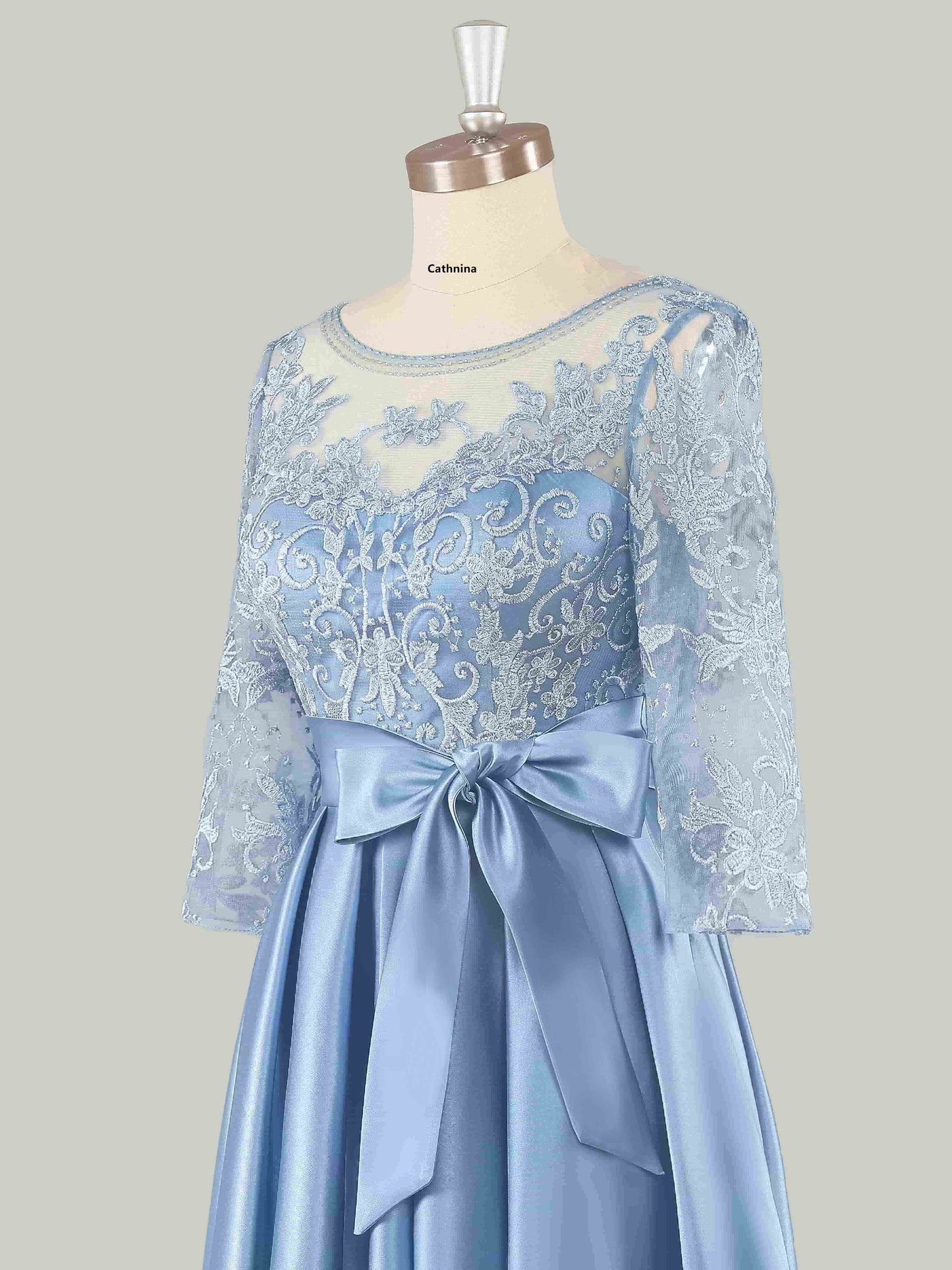 Matilda Graceful Illusion Neckline Mother of the Bride Dresses