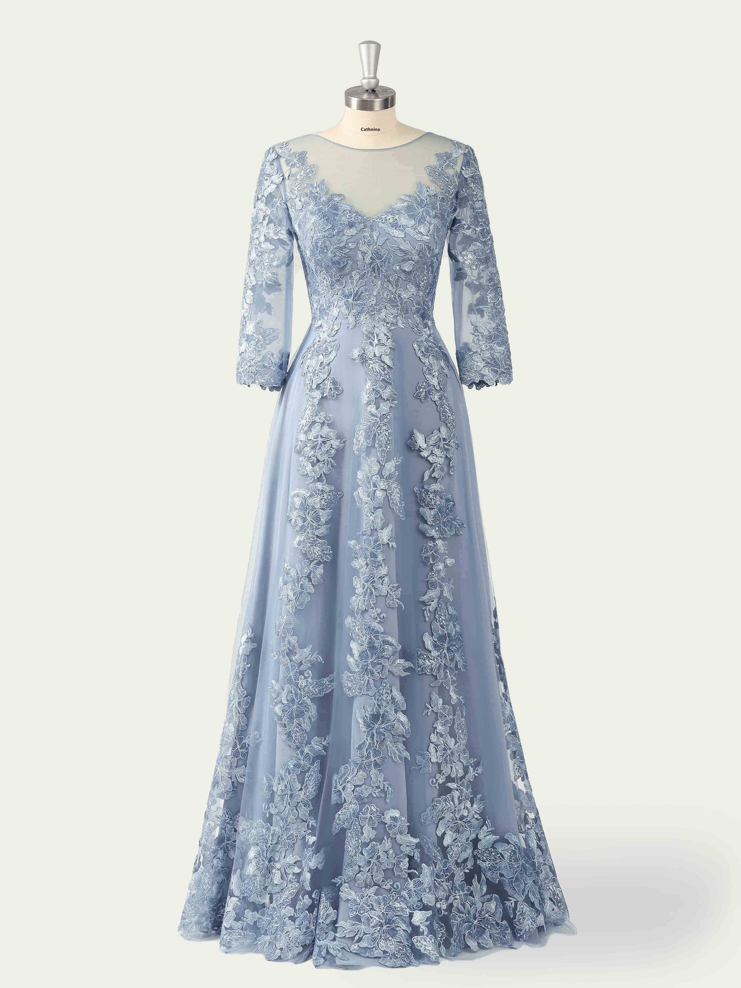 Maura Elegant Lace Appliqued A-line Mother of the Bride Dresses
