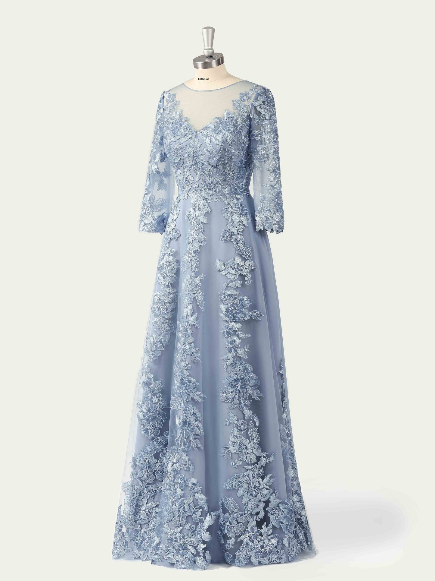 Maura Elegant Lace Appliqued A-line Mother of the Bride Dresses