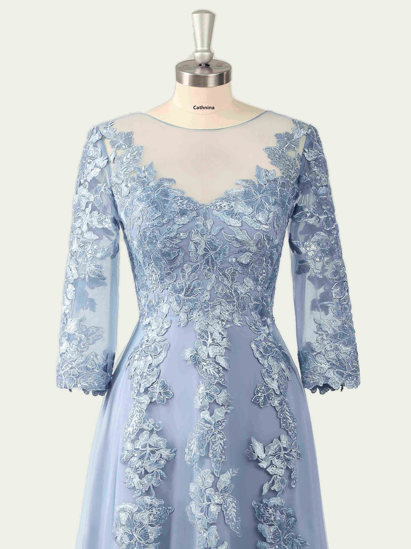 Maura Elegant Lace Appliqued A-line Mother of the Bride Dresses