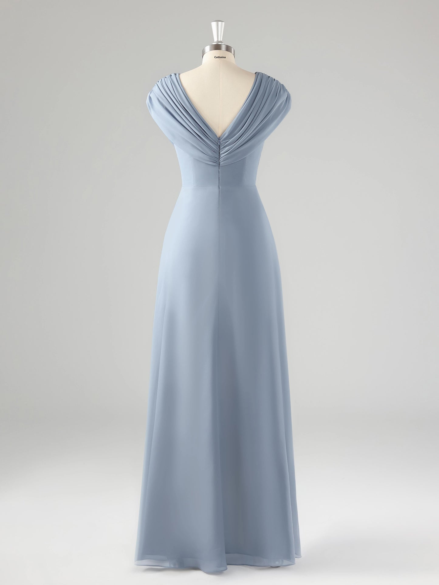 Maxine V Neck Ruched Beaded Chiffon Mother of the Bride Dresses