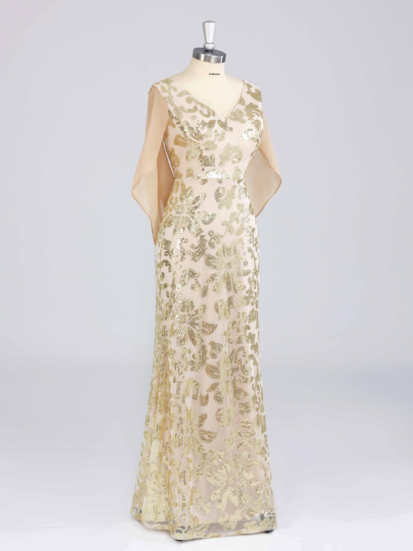 Meira Graceful Off the Shoulder Sequins Mother of the Bride Dresses