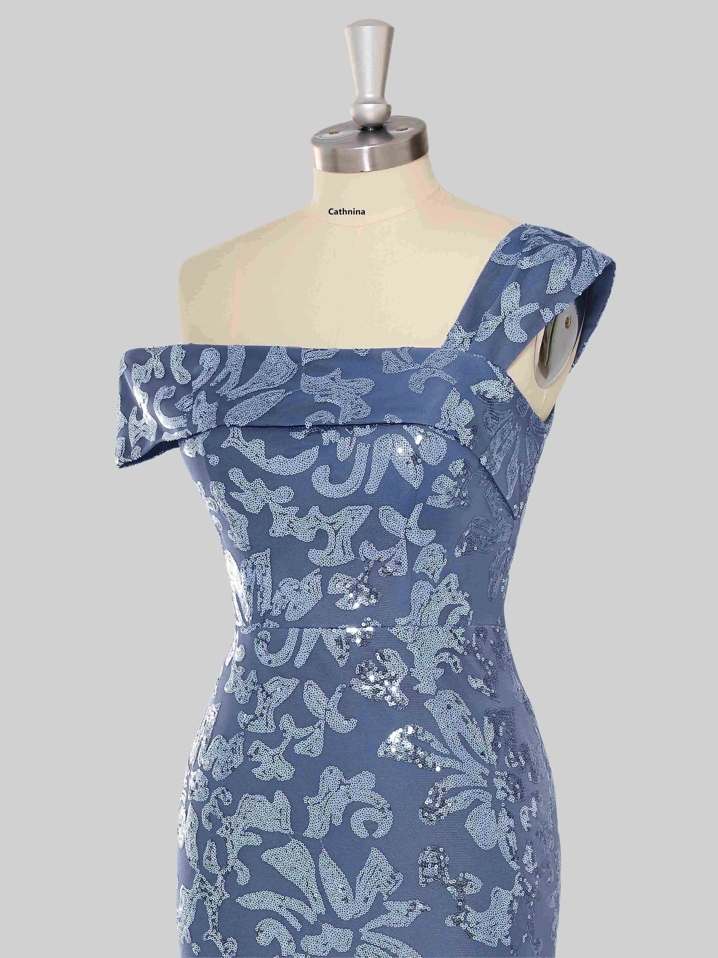 Melin Chic One Shoulder Sequins Appliqued Mother Of The Bride Dresses