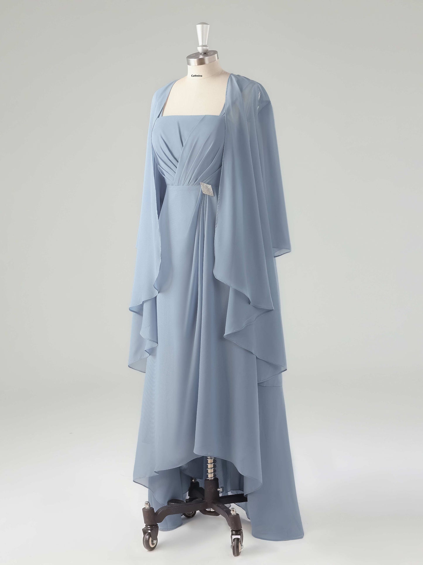 Melissa Square Asymmetrical Two-Pieces Mother of the Bride Dresses