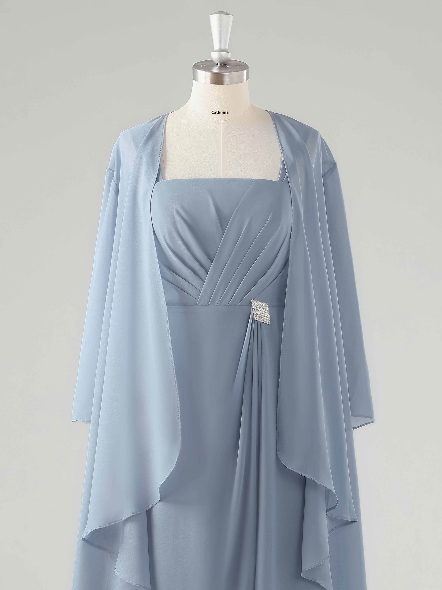 Melissa Square Asymmetrical Two-Pieces Mother of the Bride Dresses