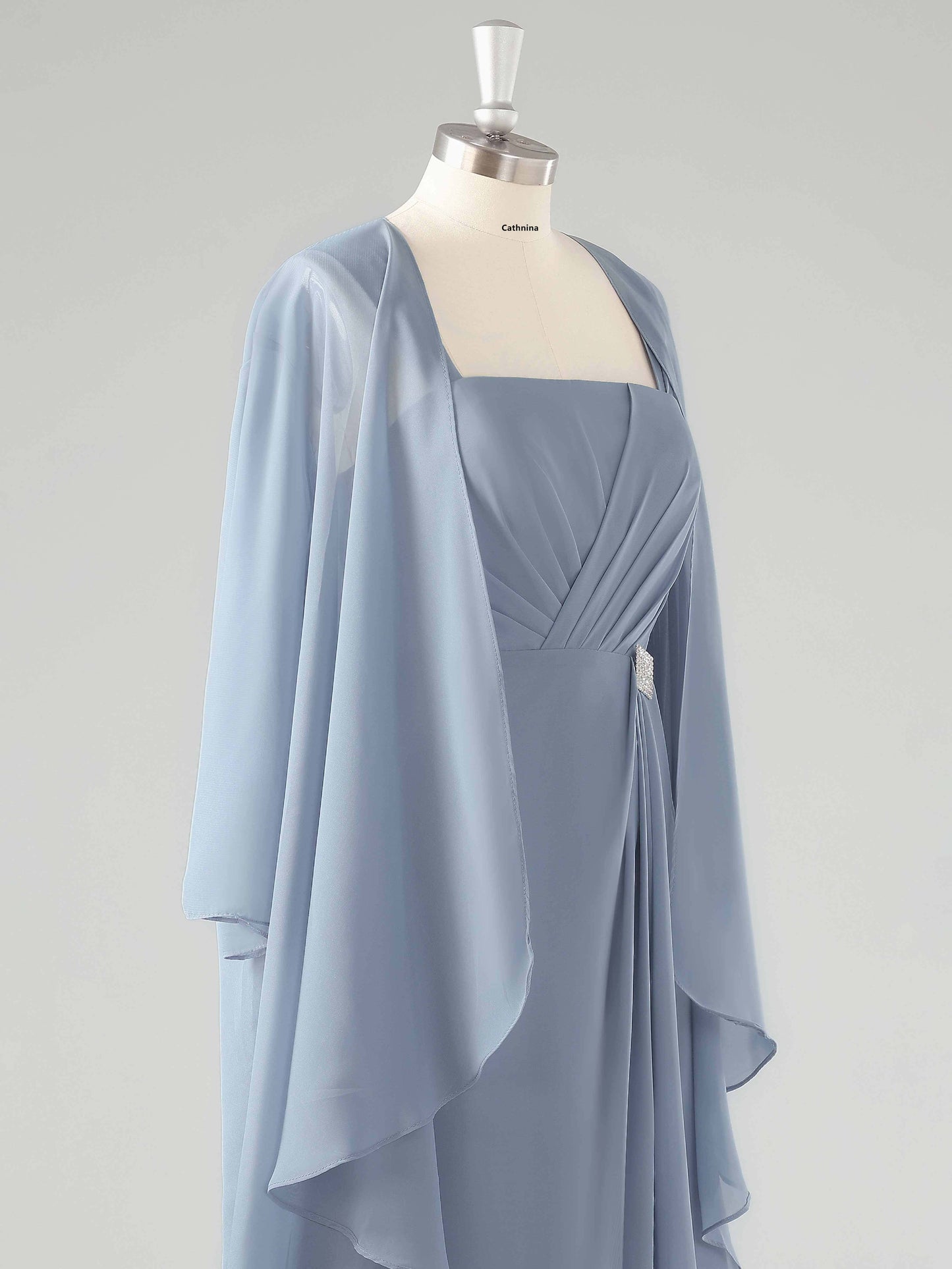 Melissa Square Asymmetrical Two-Pieces Mother of the Bride Dresses