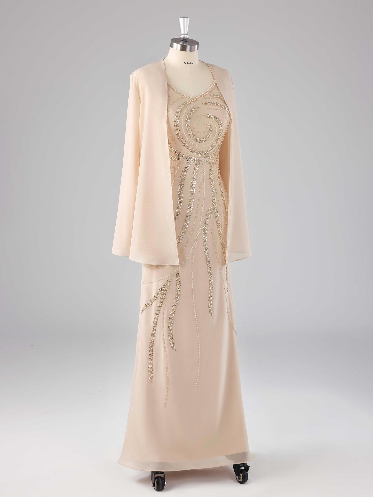 Michaela Chic Beaded Two-Pieces Mother of the Bride Dresses
