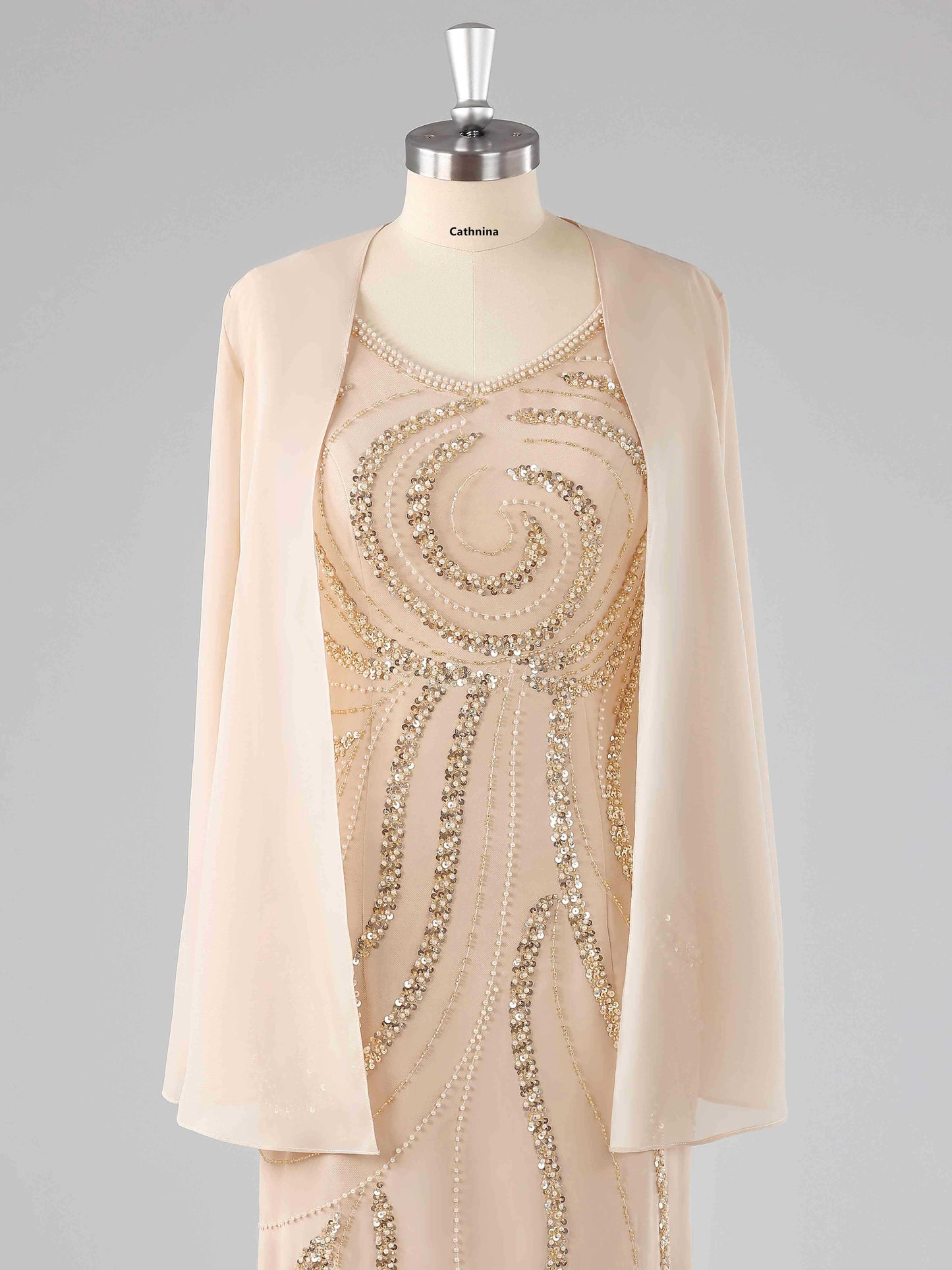 Michaela Chic Beaded Two-Pieces Mother of the Bride Dresses