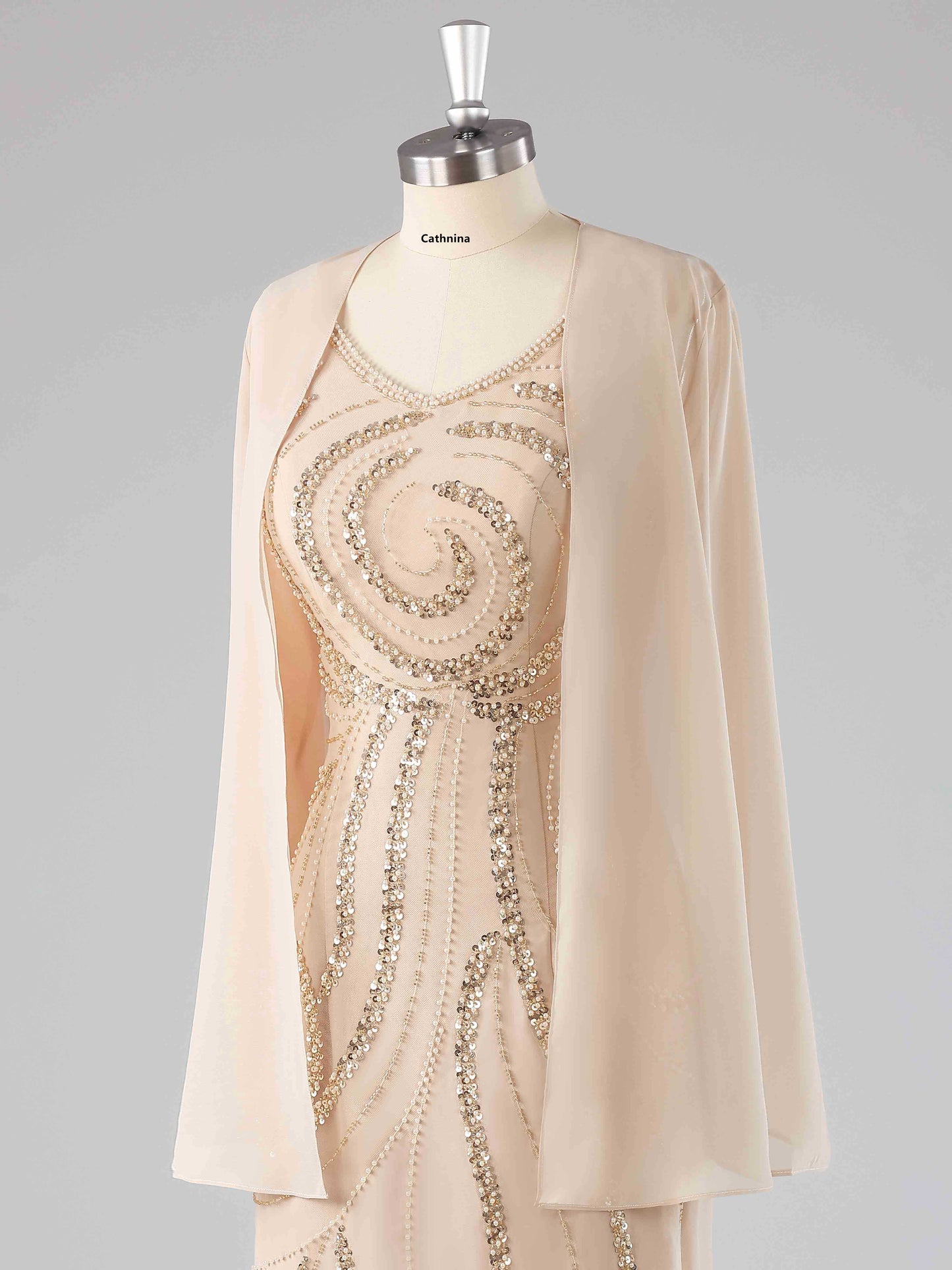 Michaela Chic Beaded Two-Pieces Mother of the Bride Dresses