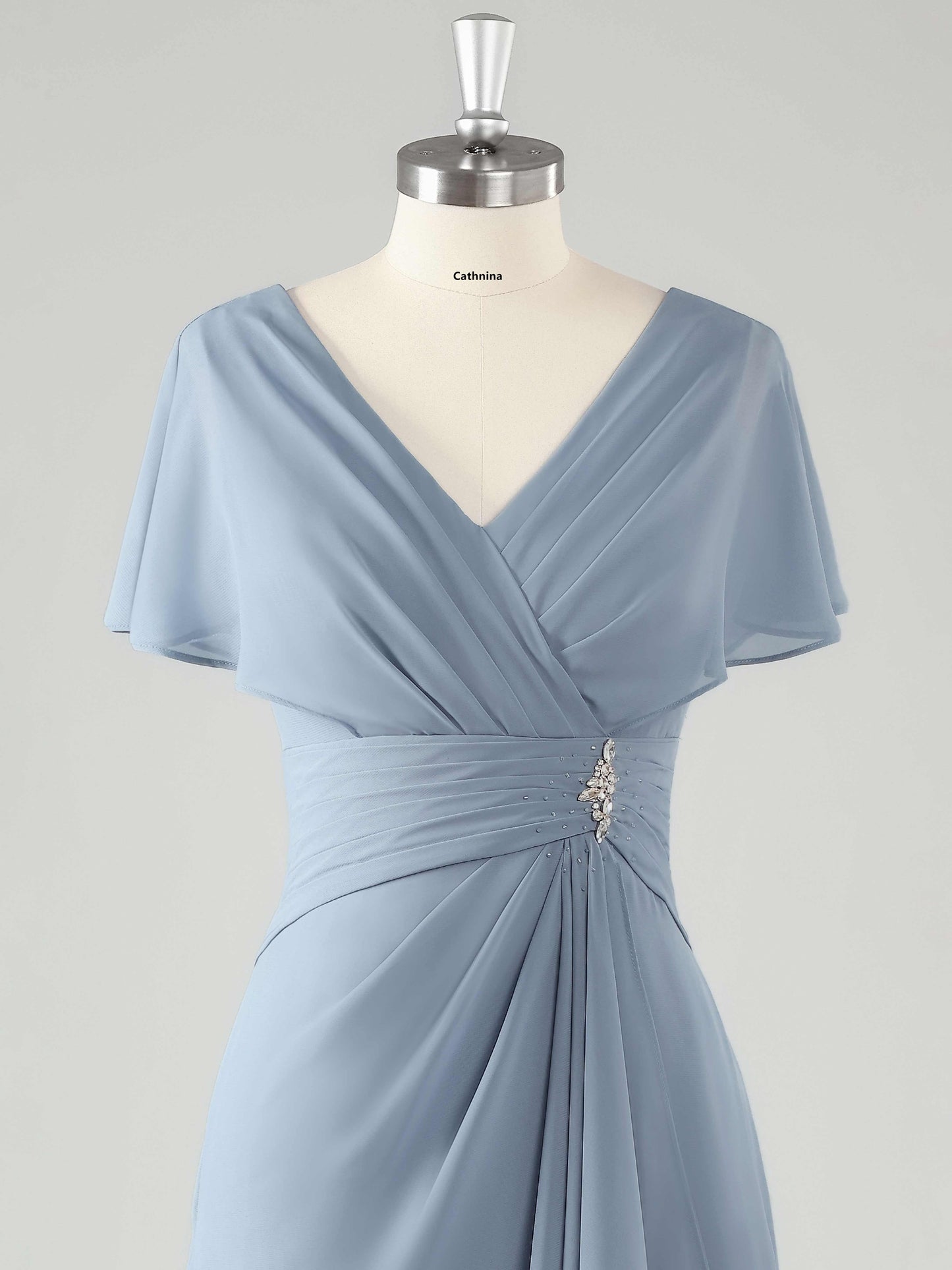 Miran V-Neck Knee Length Mother Of The Bride Dresses with Beaded
