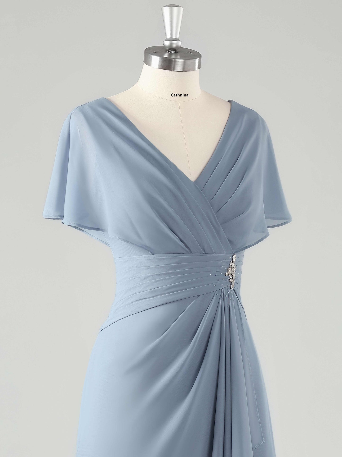 Miran V-Neck Knee Length Mother Of The Bride Dresses with Beaded