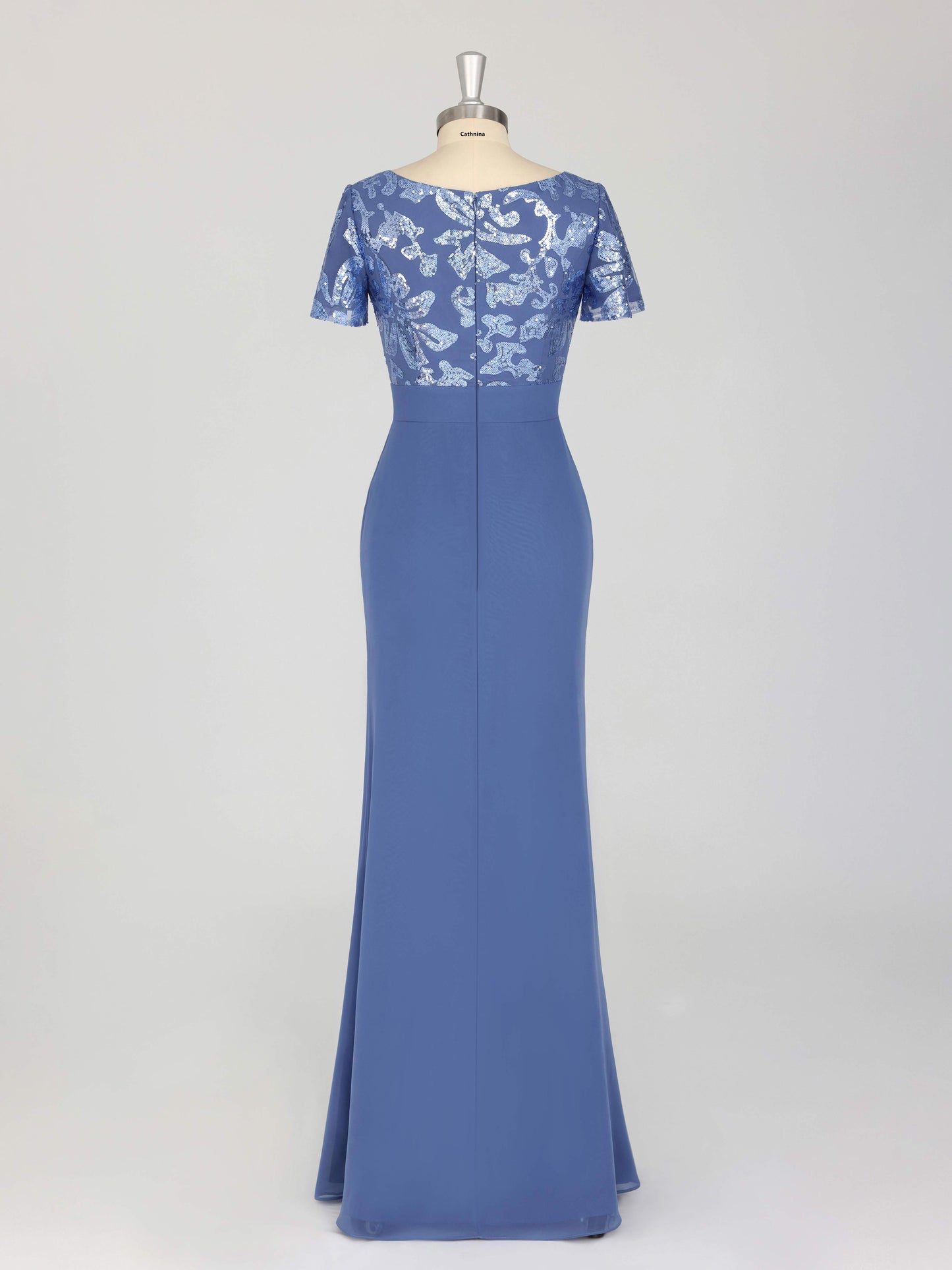 Monel Enchanting Scoop Sheath Mother of the Bride Dresses with Sequins