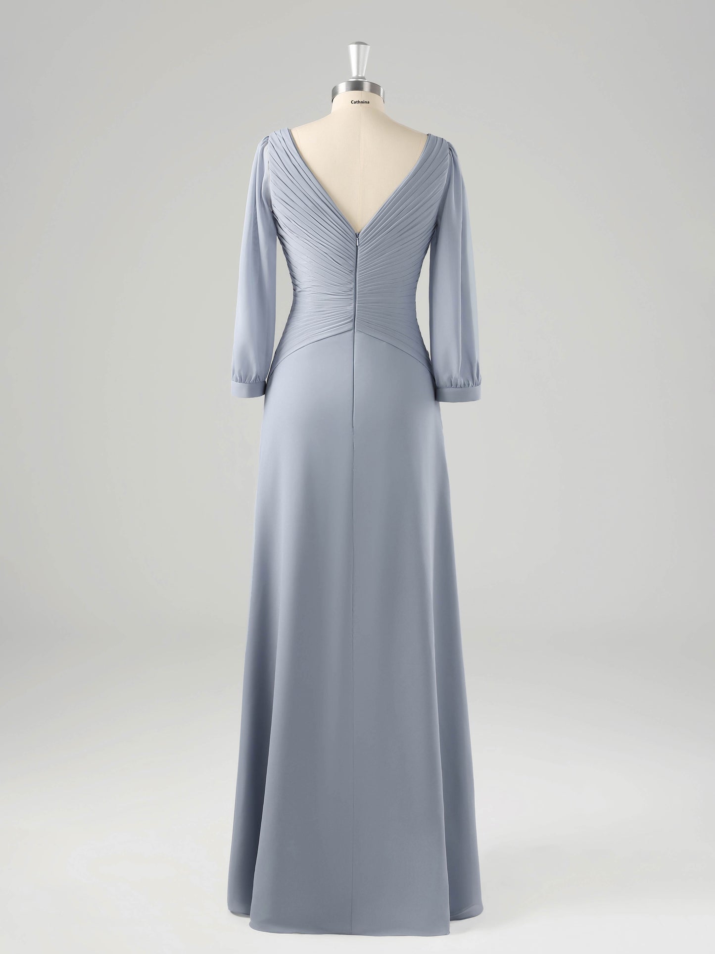 Morin Graceful Ruched Half Sleeves Mother of the Bride Dresses