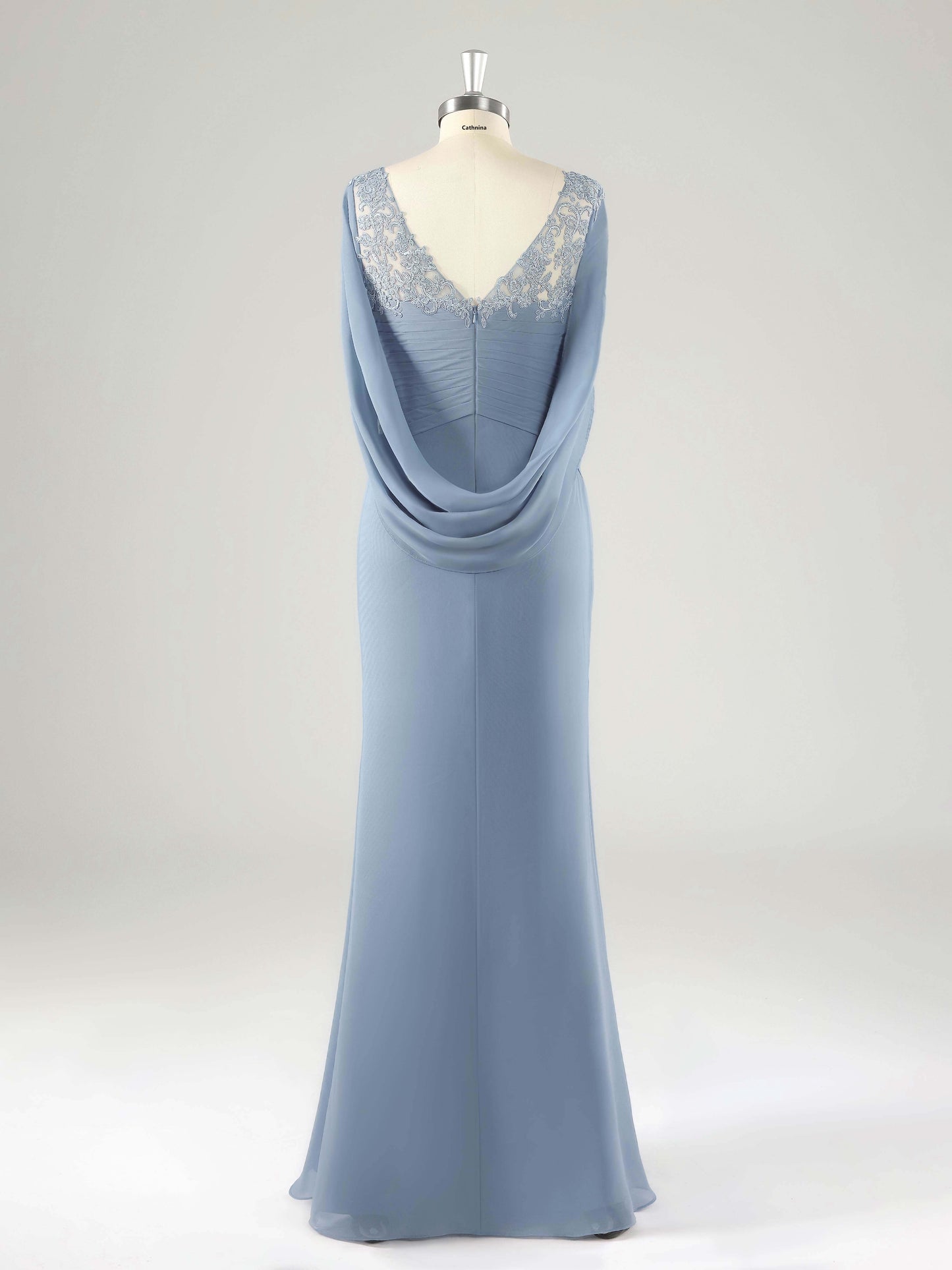 Mylor Glamorous Appliqued Mother of the Bride Dresses With Cape