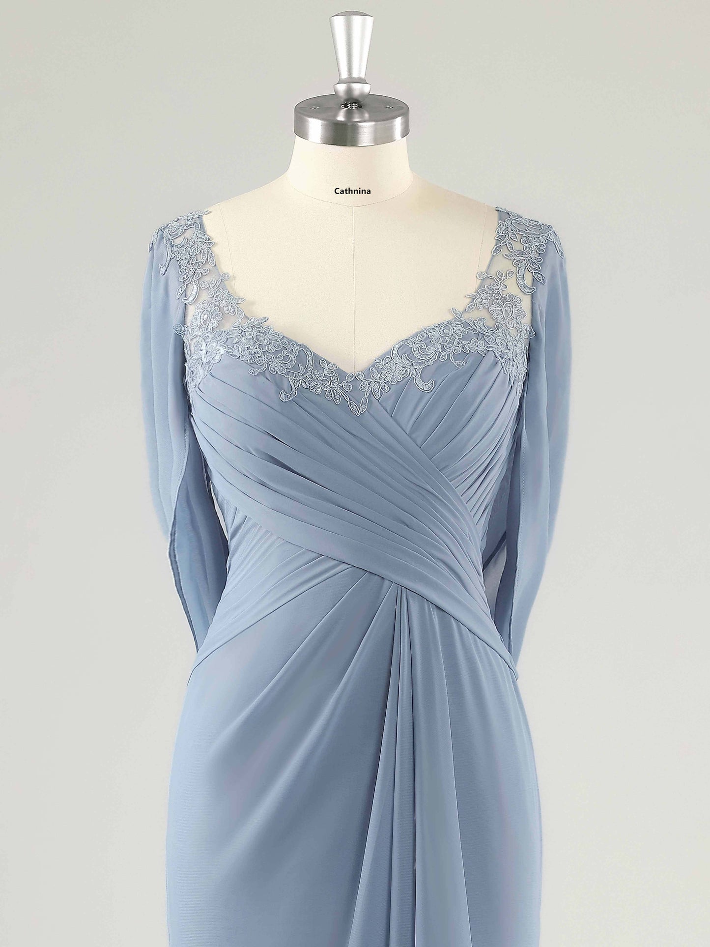 Mylor Glamorous Appliqued Mother of the Bride Dresses With Cape