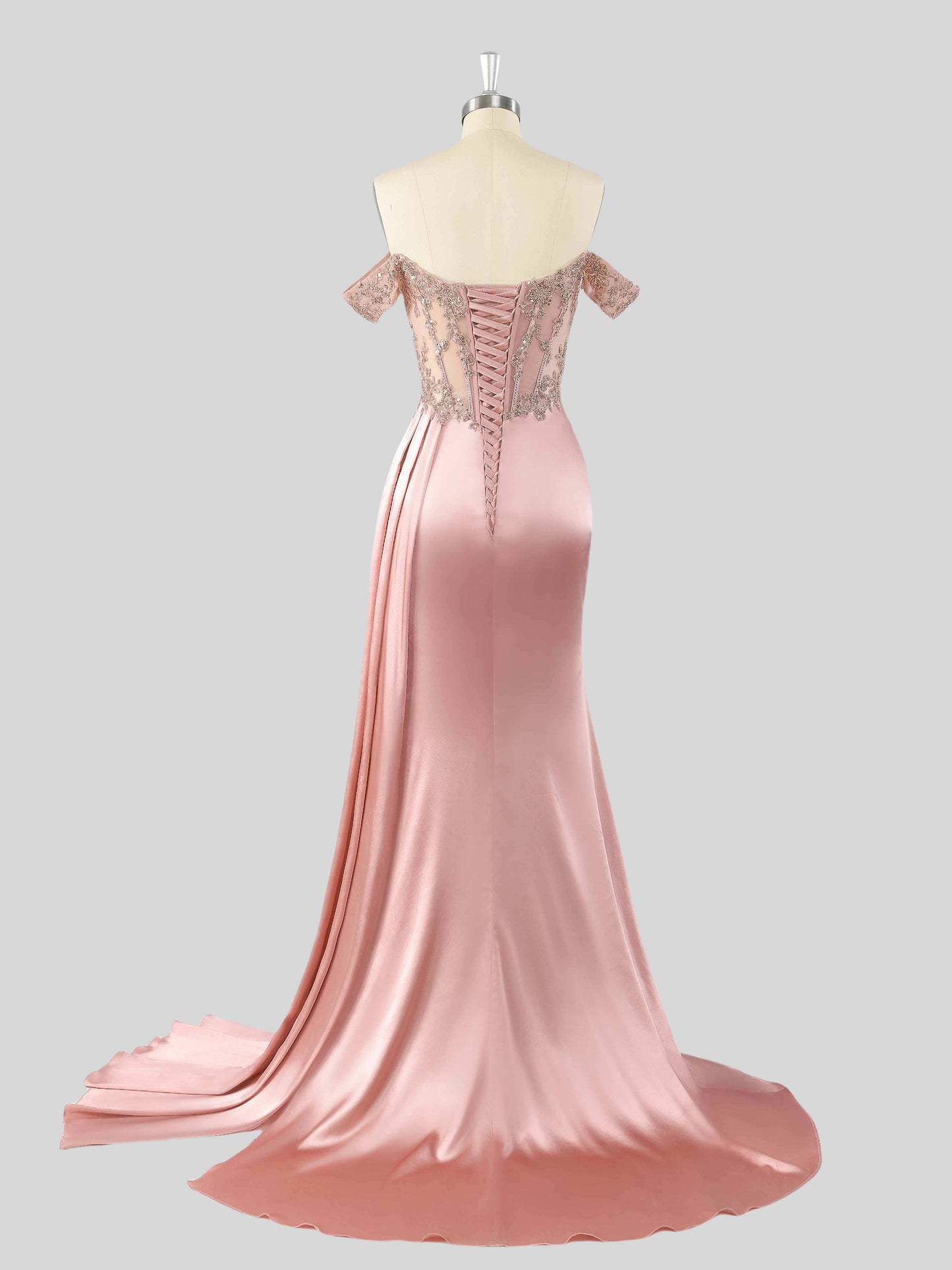 Vicky Sparkling Off-The-Shoulder Mermaid Formal Dresses