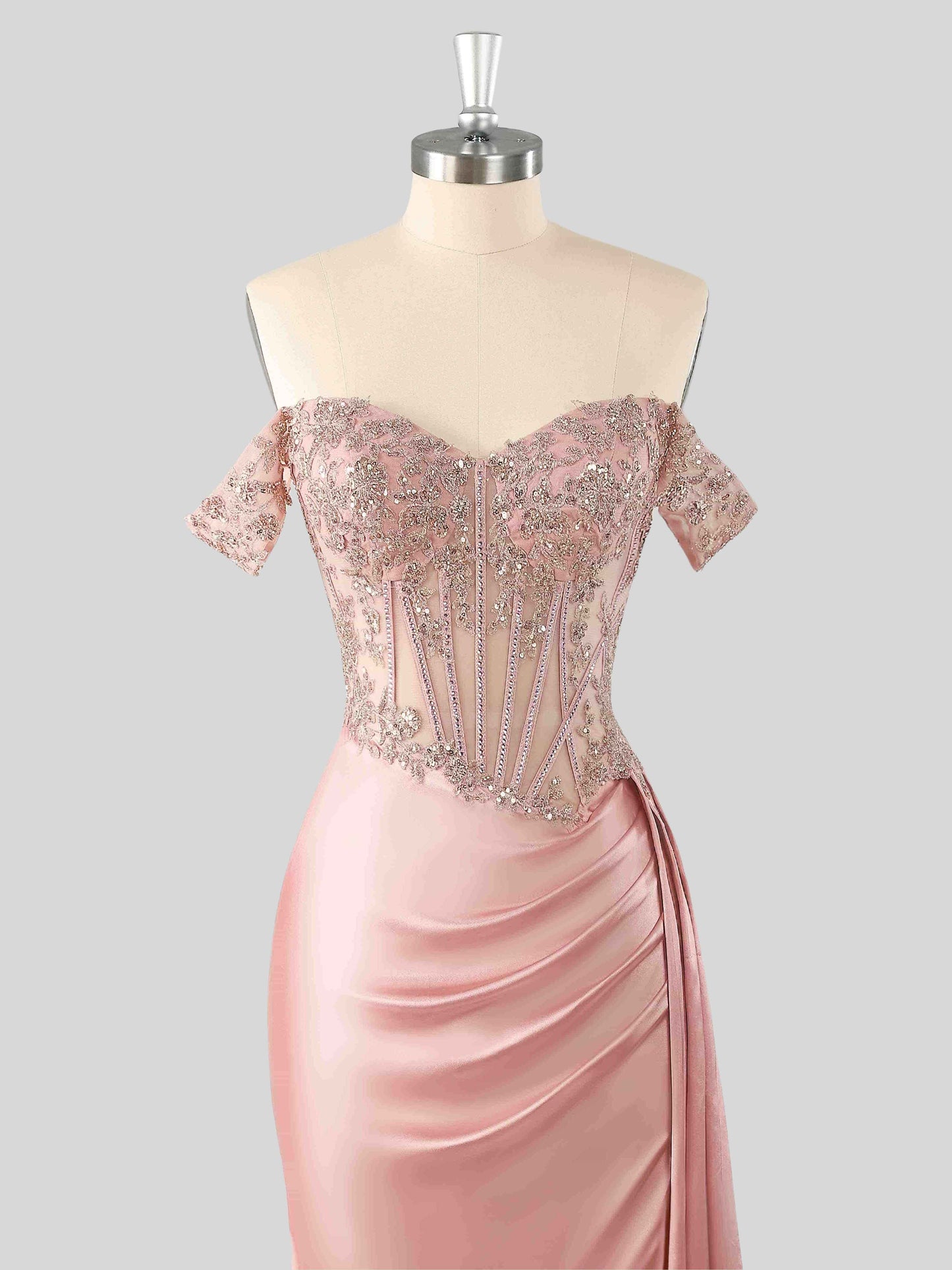 Vicky Sparkling Off-The-Shoulder Mermaid Formal Dresses