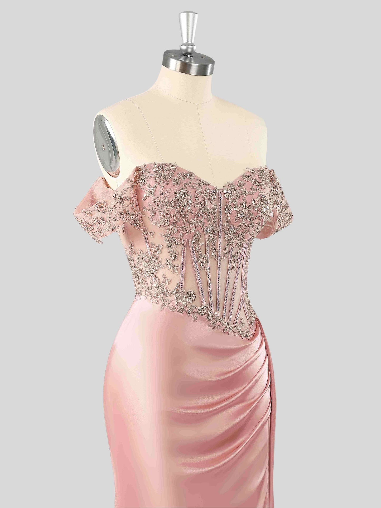 Vicky Sparkling Off-The-Shoulder Mermaid Formal Dresses
