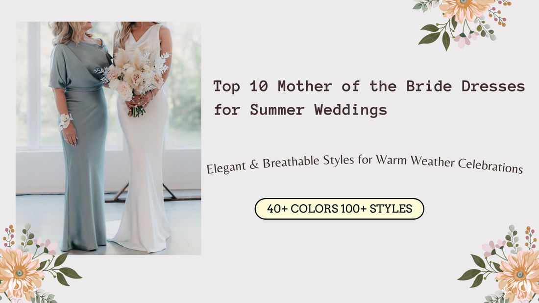 Top 10 Mother of the Bride Dresses for Summer Weddings 2025 | Cathnina