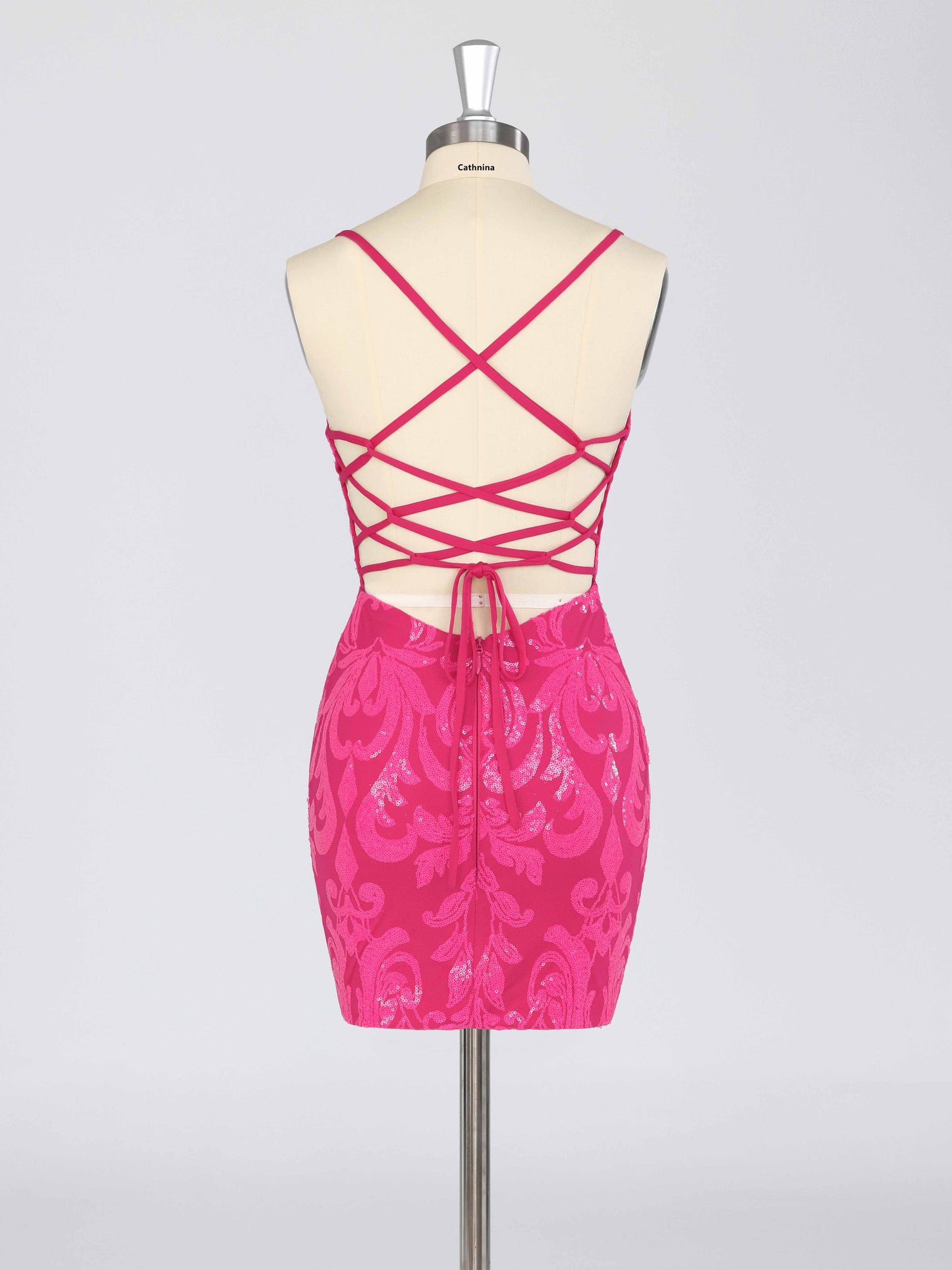 Elira V-Neck Sleeveless Mini Sequin Homecoming Dresses